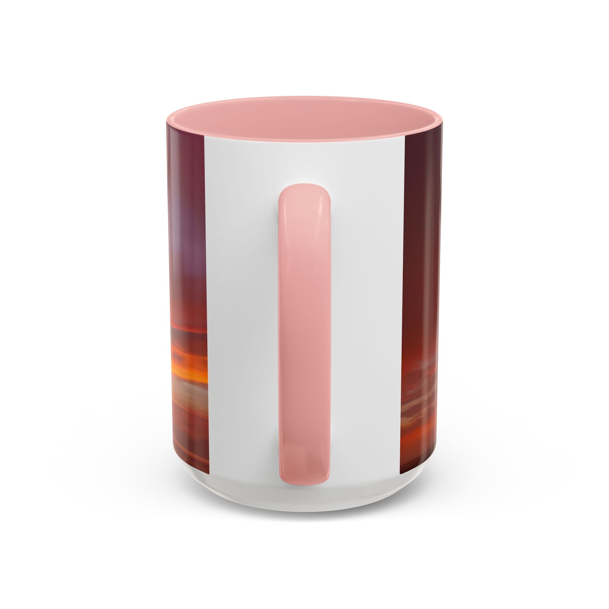 Love Alignment . Sunset Sky Accent Coffee Mug - Perfect for Cozy Mornings and Relaxing Evenings