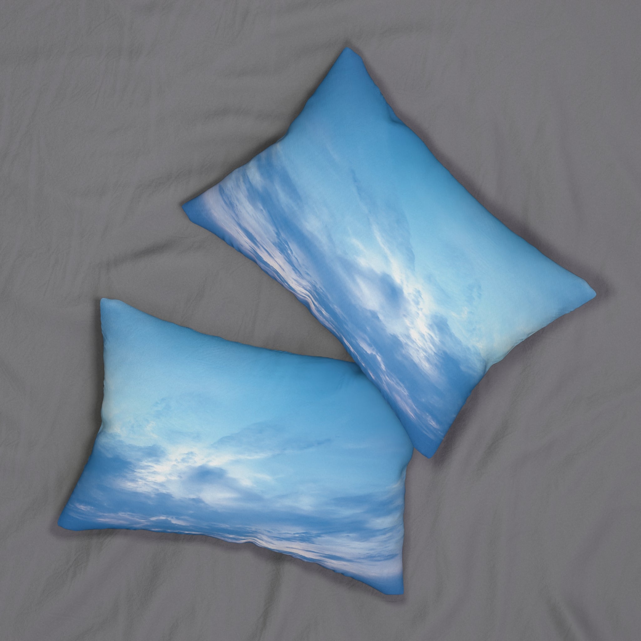 Power Creation - Serene Blue Sky Lumbar Pillow