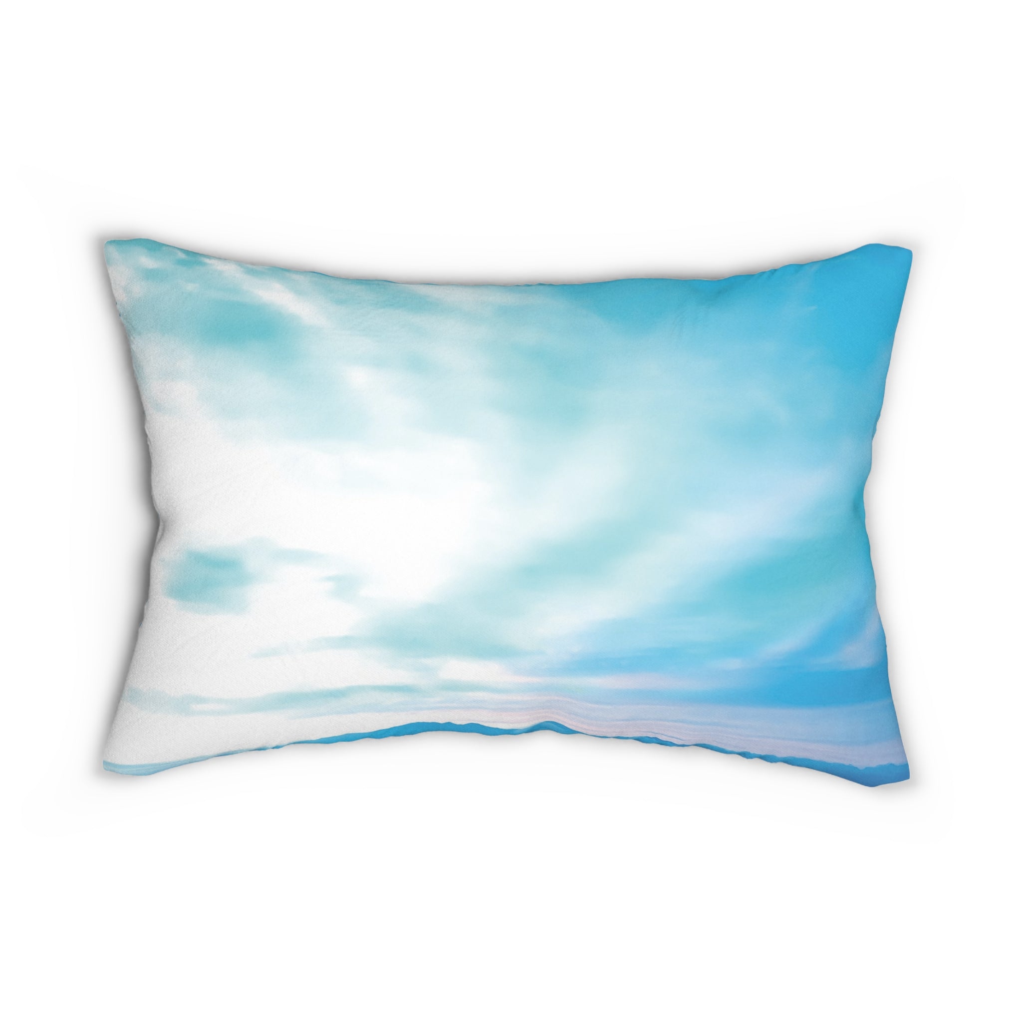 Power Embodiment - Serene Blue Sky Lumbar Pillow