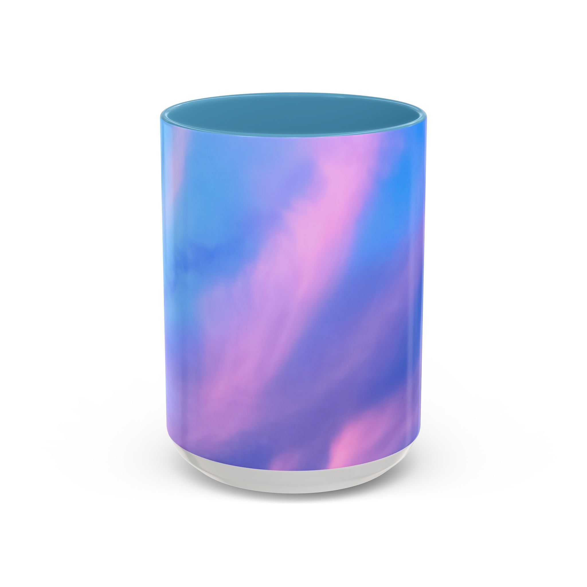 Power Manifestation . Sunset Sky Accent Coffee Mug - Perfect for Cozy Mornings and Relaxing Evenings