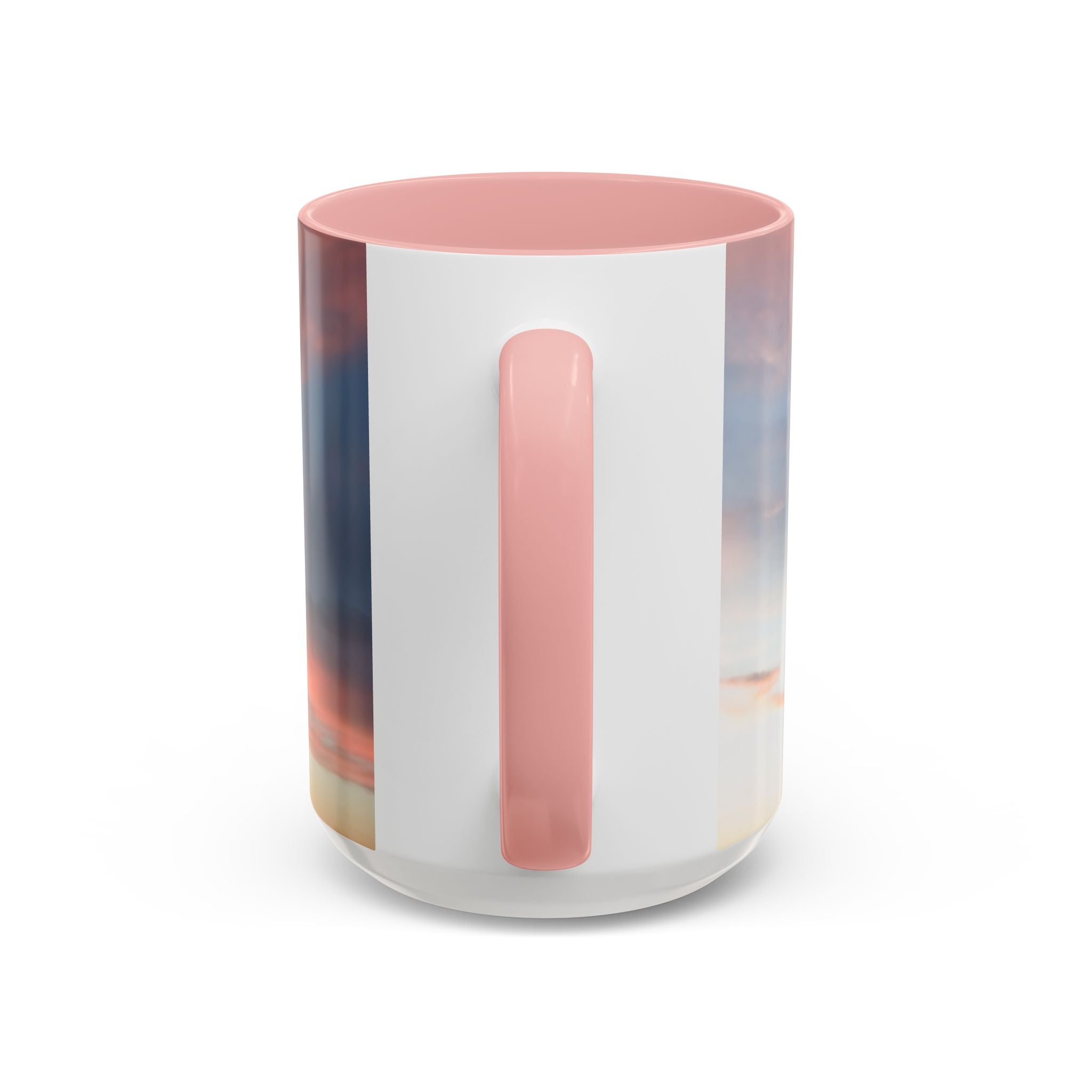Love Manifestation . Sunset Sky Accent Coffee Mug - Perfect for Cozy Mornings and Relaxing Evenings