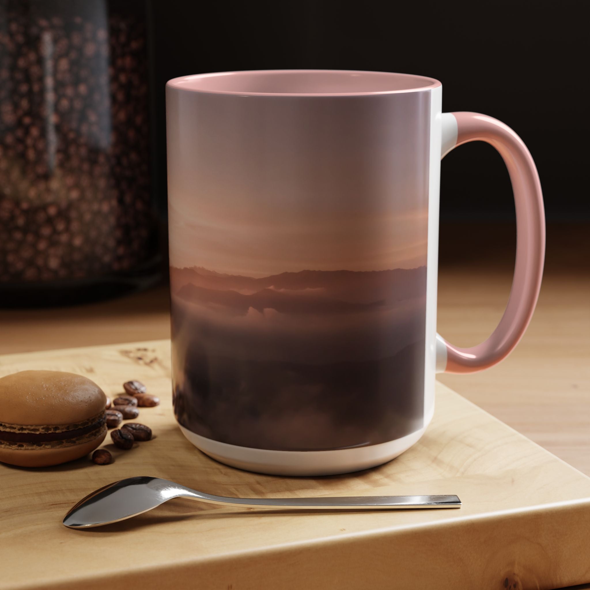 Wisdom Creation . Sunset Sky Accent Coffee Mug - Perfect for Cozy Mornings and Relaxing Evenings