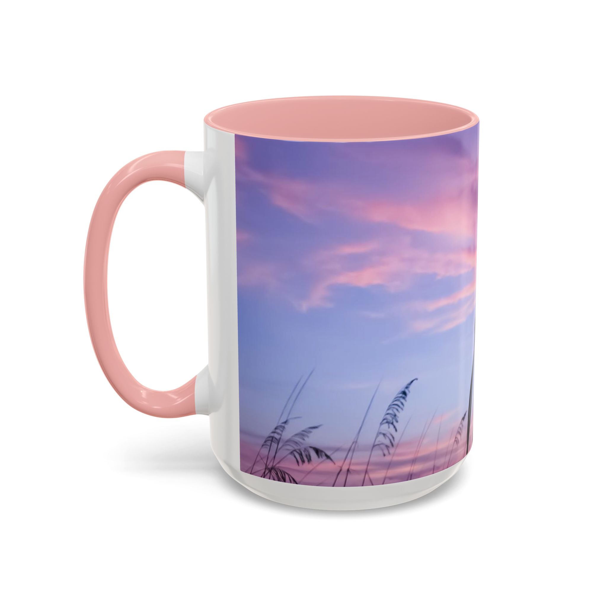 Love Creation . Sunset Sky Accent Coffee Mug - Perfect for Cozy Mornings and Relaxing Evenings