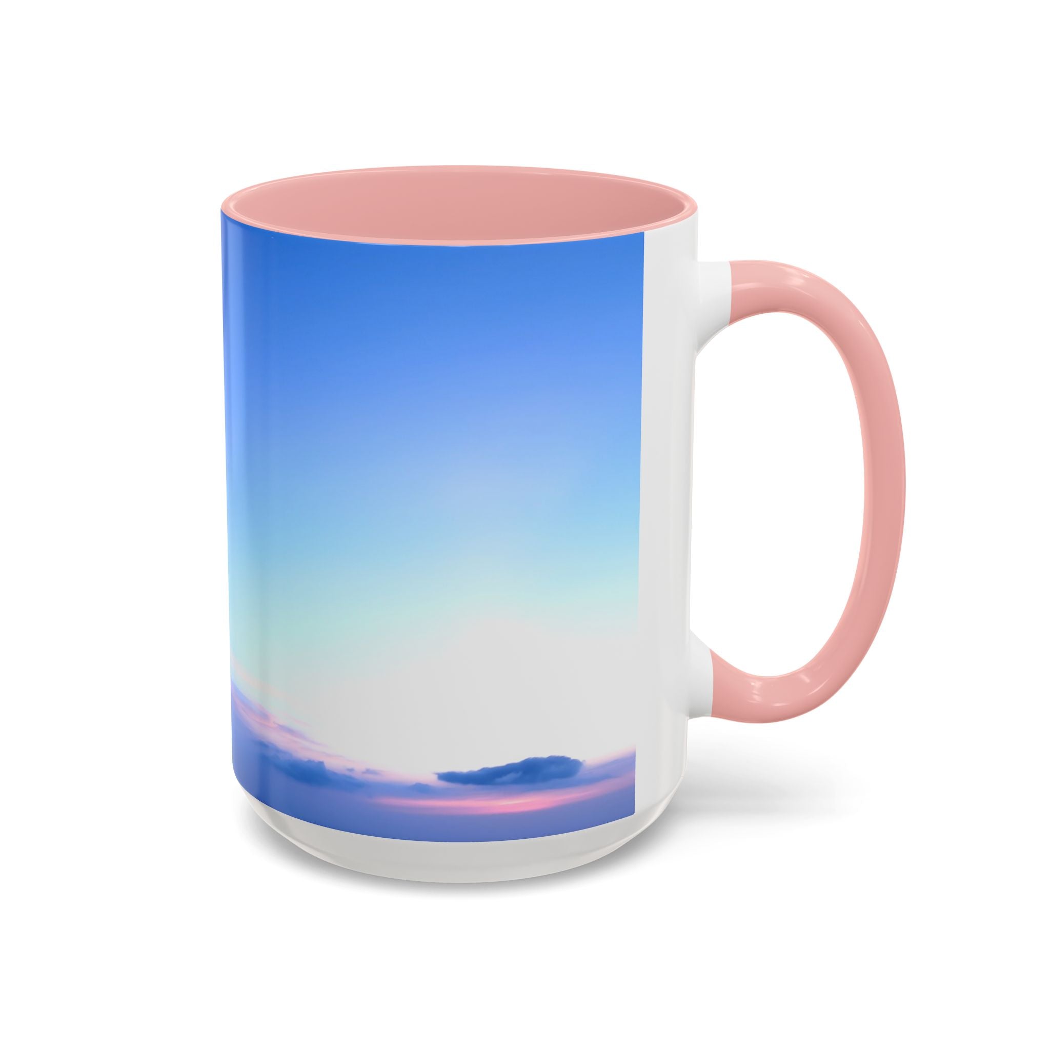 Power Awakening . Sunset Sky Accent Coffee Mug - Perfect for Cozy Mornings and Relaxing Evenings