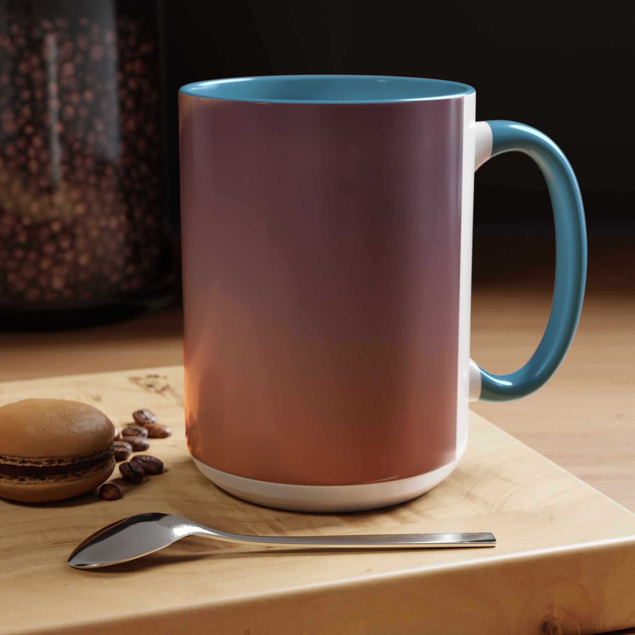 Wisdom Connection . Sunset Sky Accent Coffee Mug - Perfect for Cozy Mornings and Relaxing Evenings