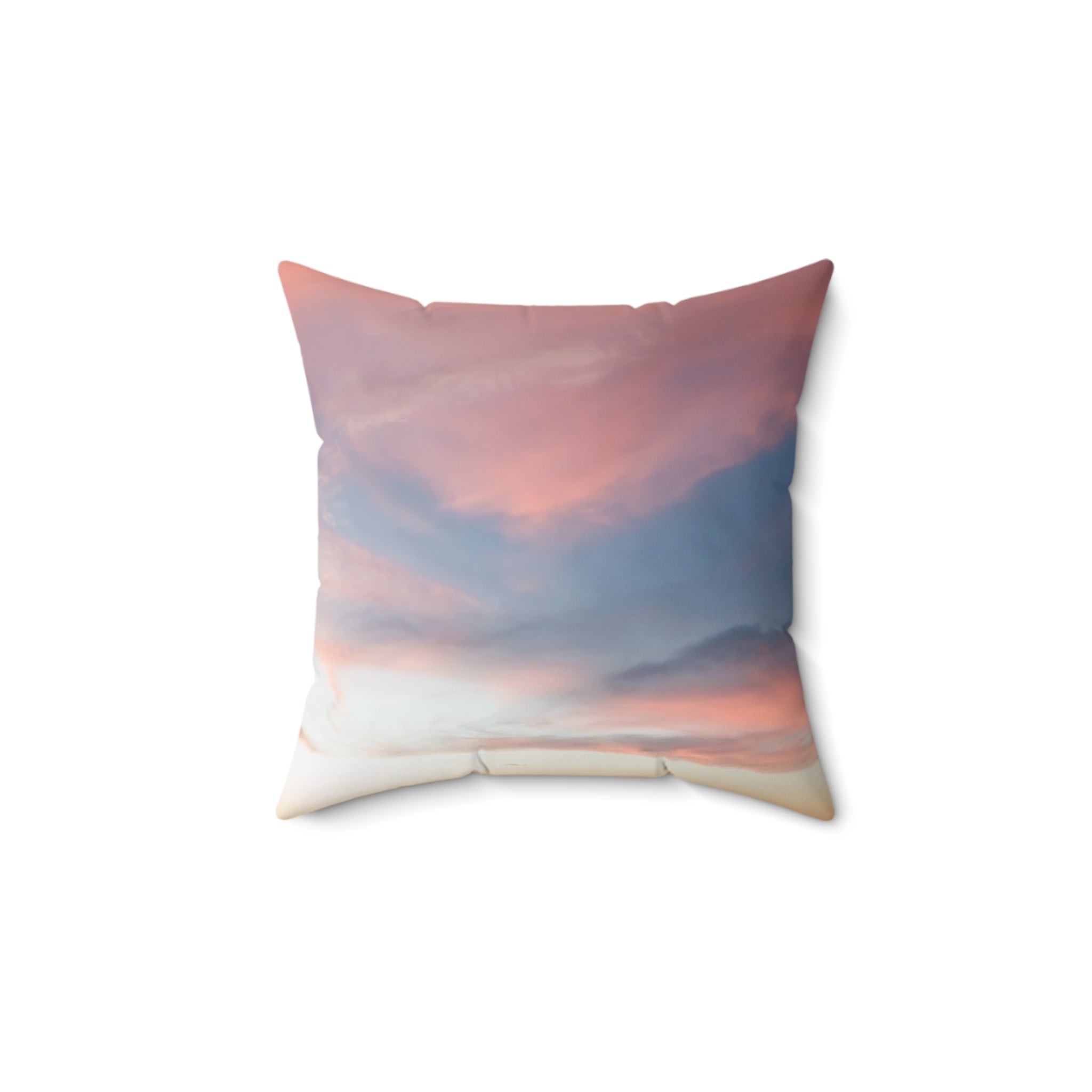 Love Manifestation . Pastel Sky Throw Pillow, Cozy Decorative Cushion for Living Room, Boho Home Decor, Gift for Housewarming, Beach House Accent