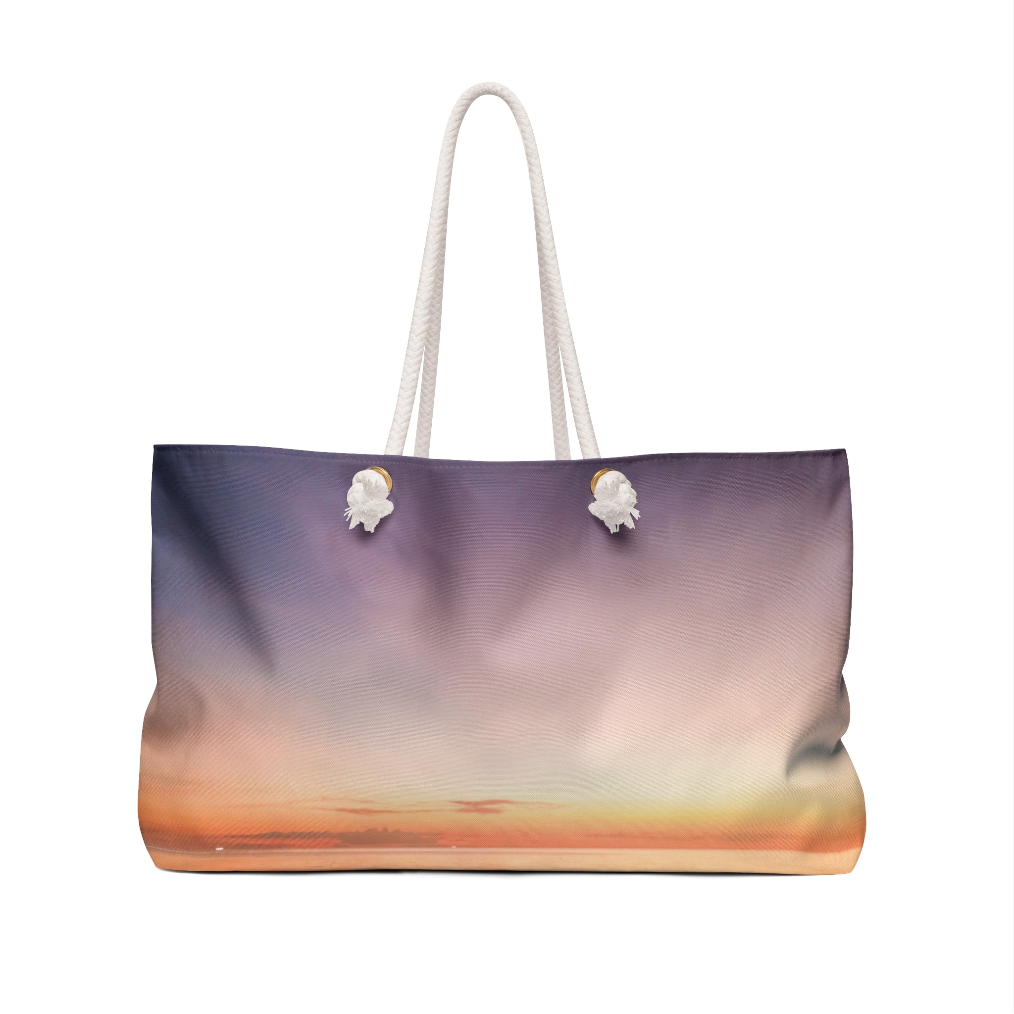 Wisdom Manifestation - Dreamy Sunset Weekender Bag - Perfect for Travel & Weekend Getaways