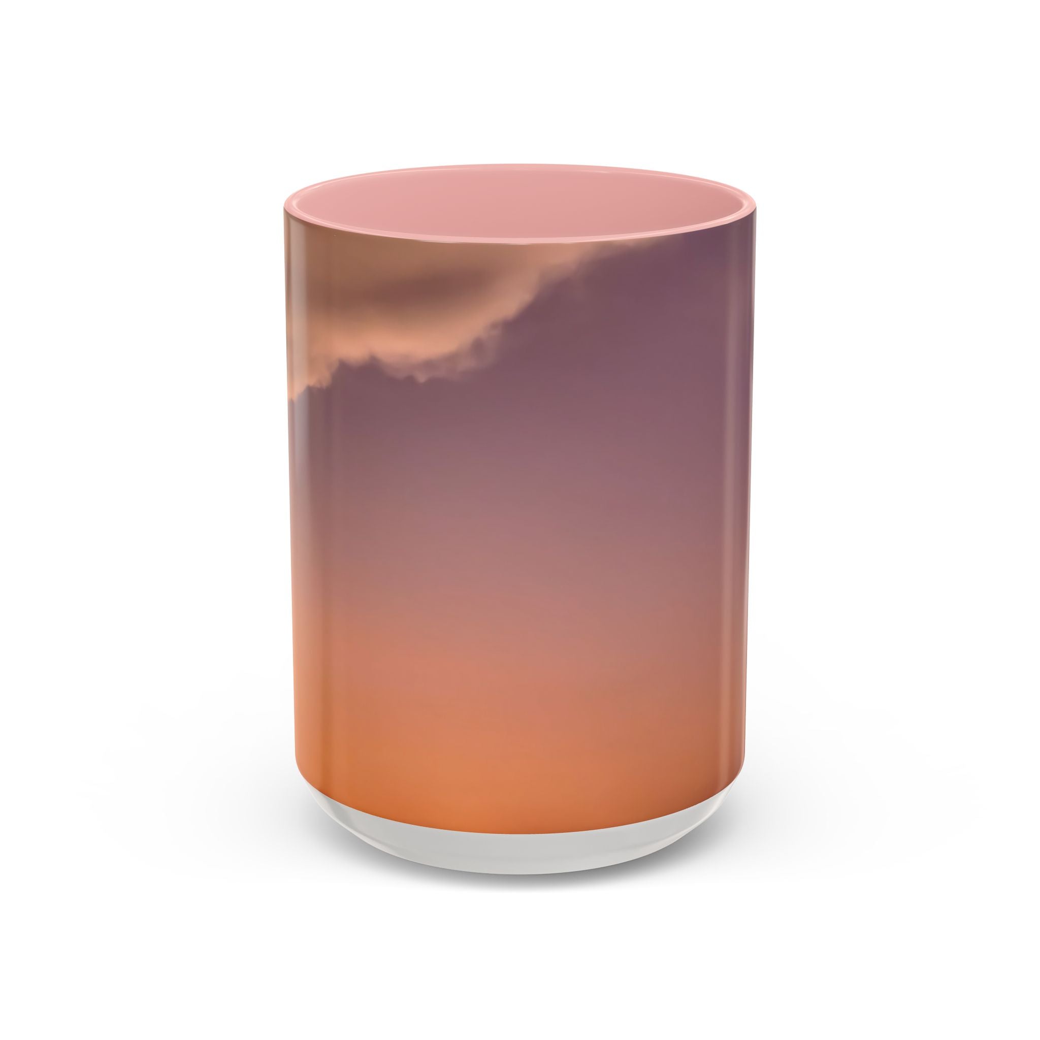 Wisdom Connection . Sunset Sky Accent Coffee Mug - Perfect for Cozy Mornings and Relaxing Evenings
