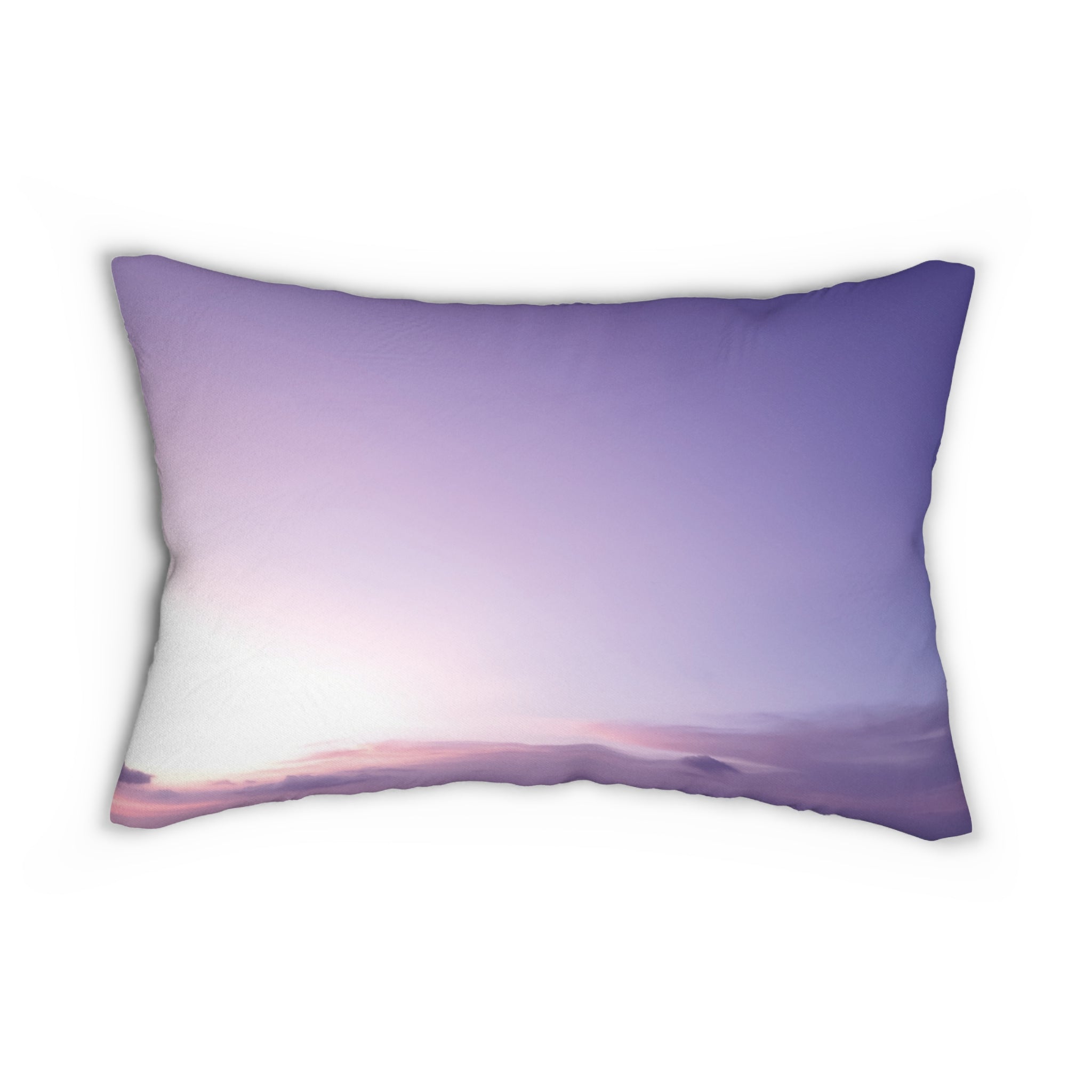 Love Awakening - Pastel Sunset Lumbar Pillow - Relaxing Home Decor