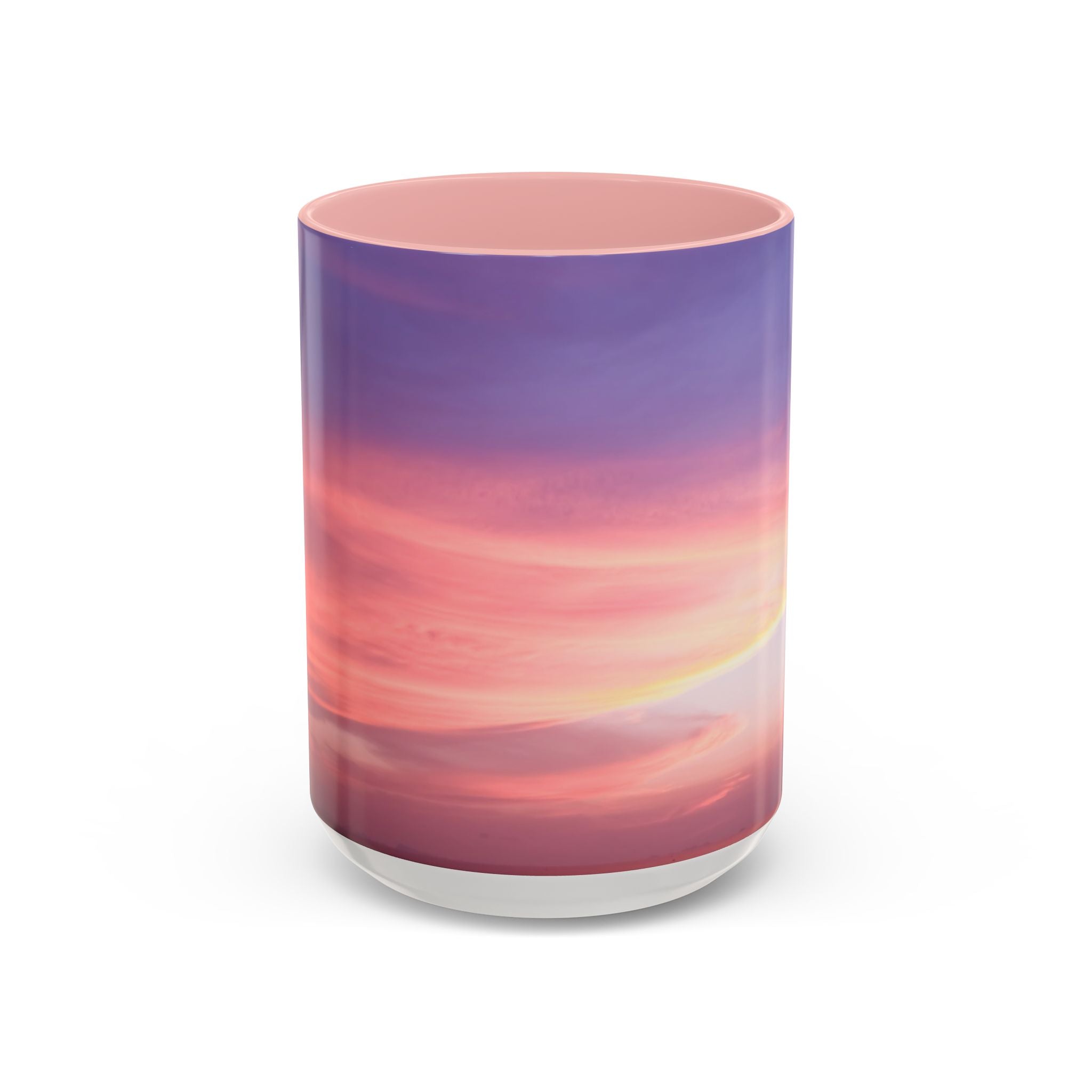 Love Activation . Sunset Sky Accent Coffee Mug - Perfect for Cozy Mornings and Relaxing Evenings