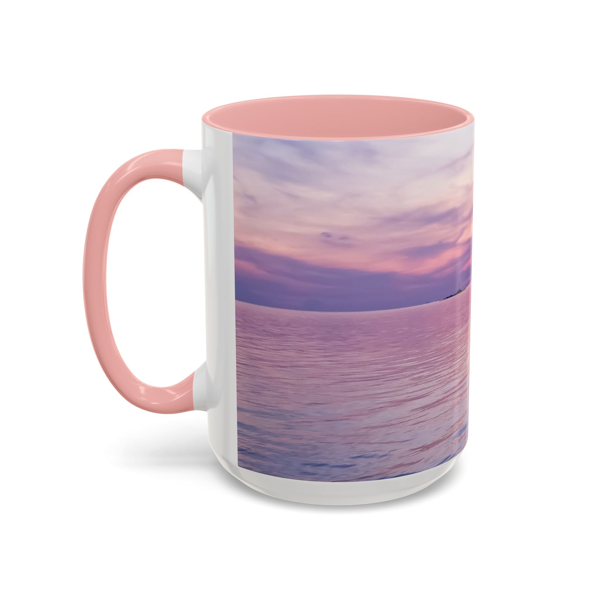 Power Connection . Sunset Sky Accent Coffee Mug - Perfect for Cozy Mornings and Relaxing Evenings