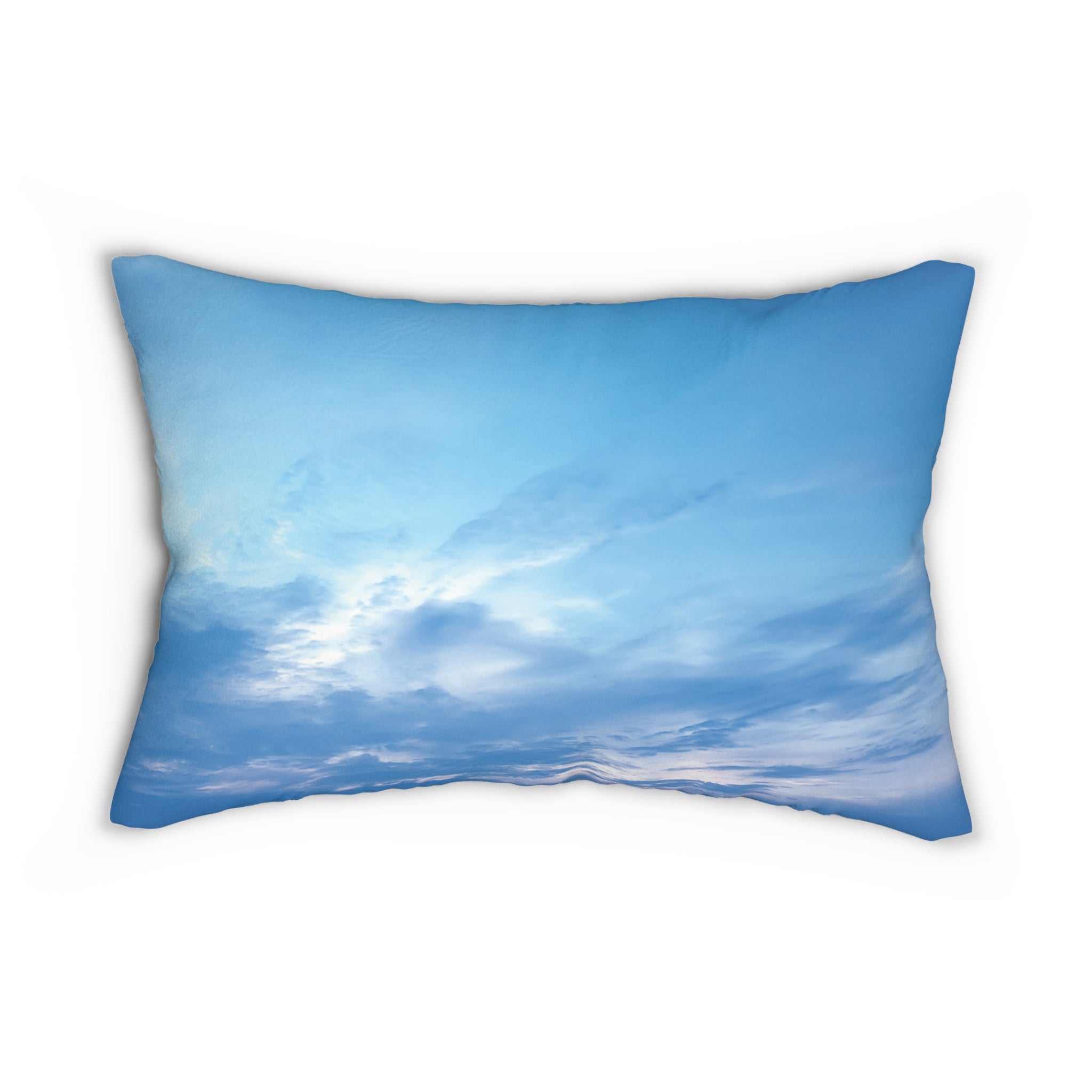 Power Creation - Serene Blue Sky Lumbar Pillow