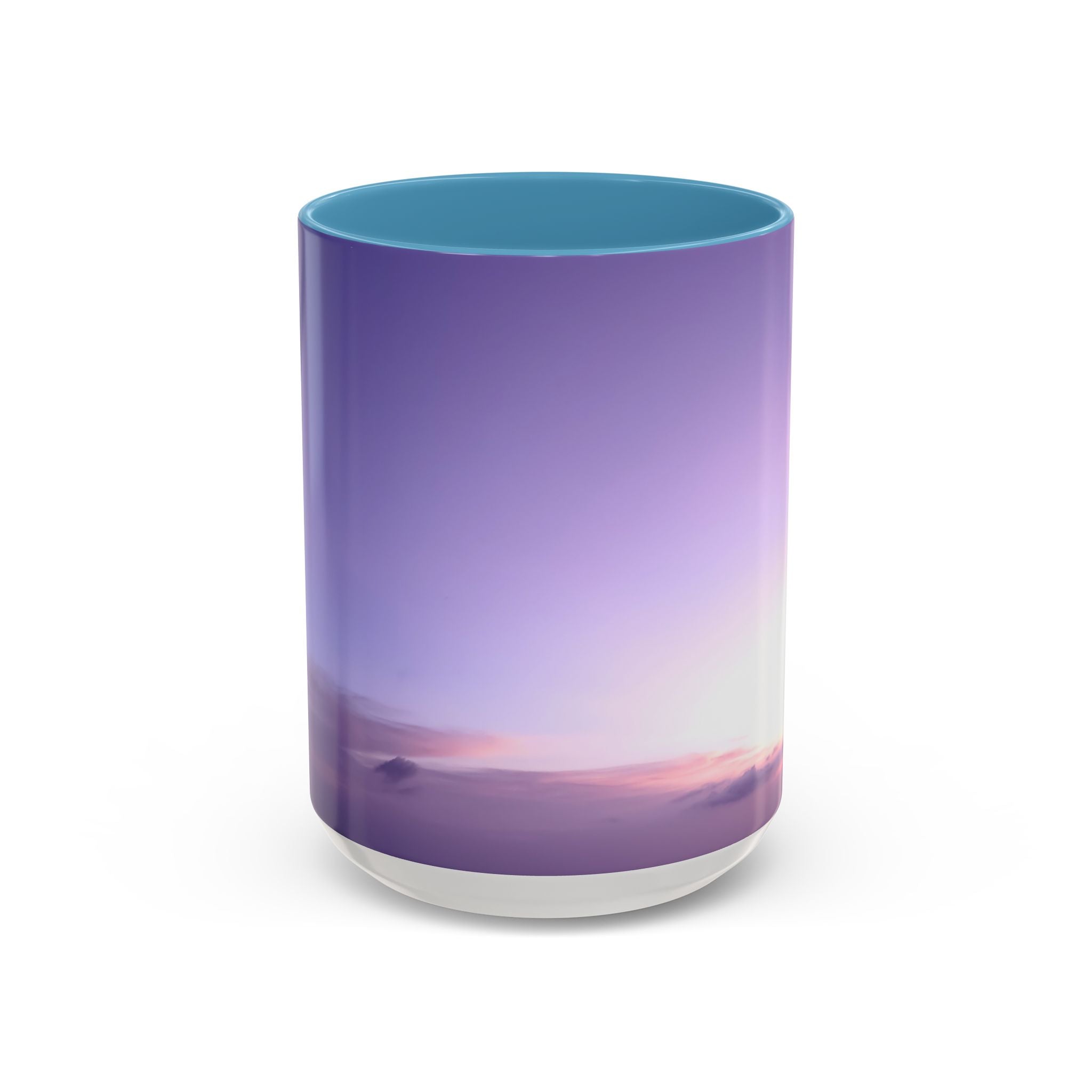 Love Awakening. Sunset Sky Accent Coffee Mug - Perfect for Cozy Mornings and Relaxing Evenings