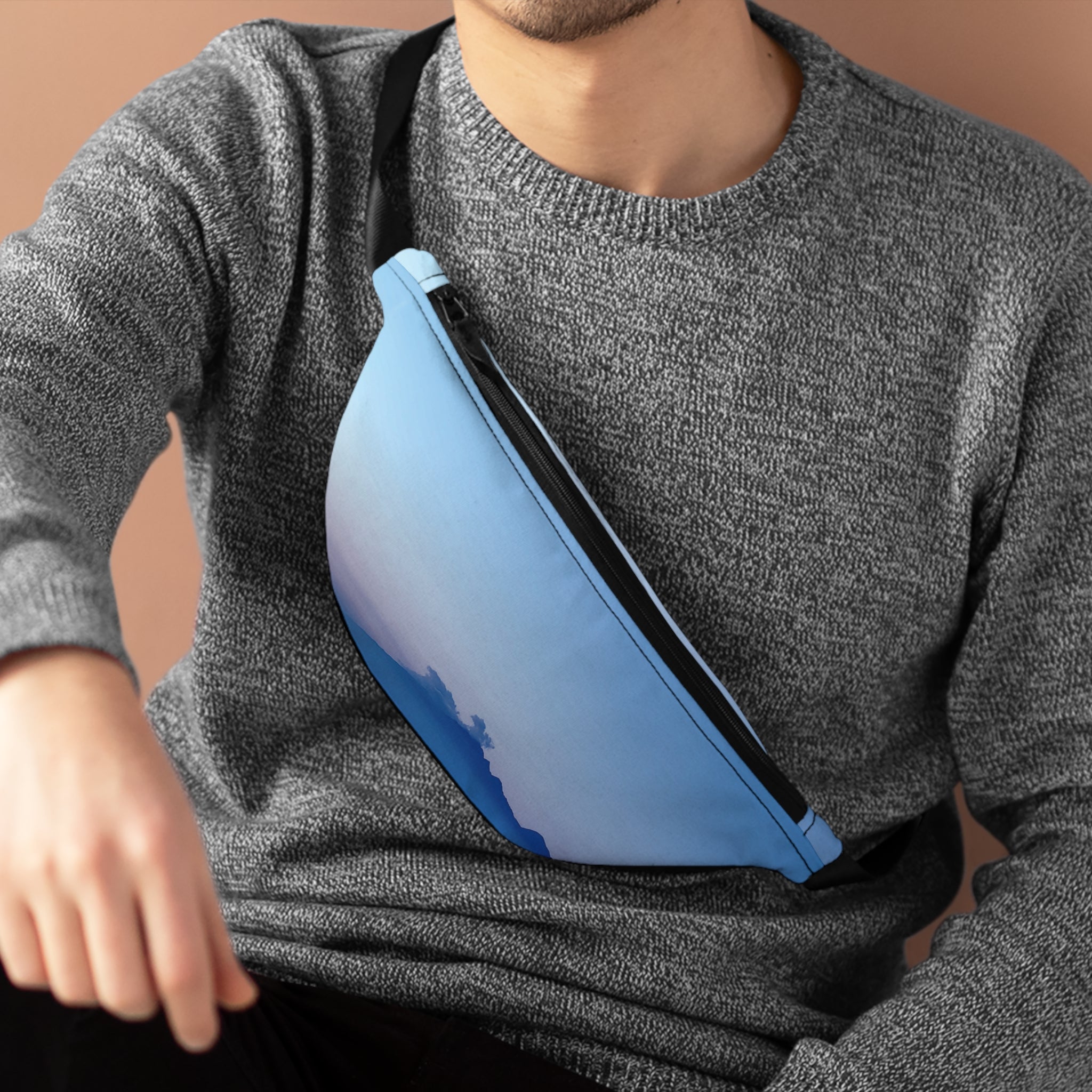 Power Activation . Fanny Pack — Pastel Beach Vibes Waist Bag