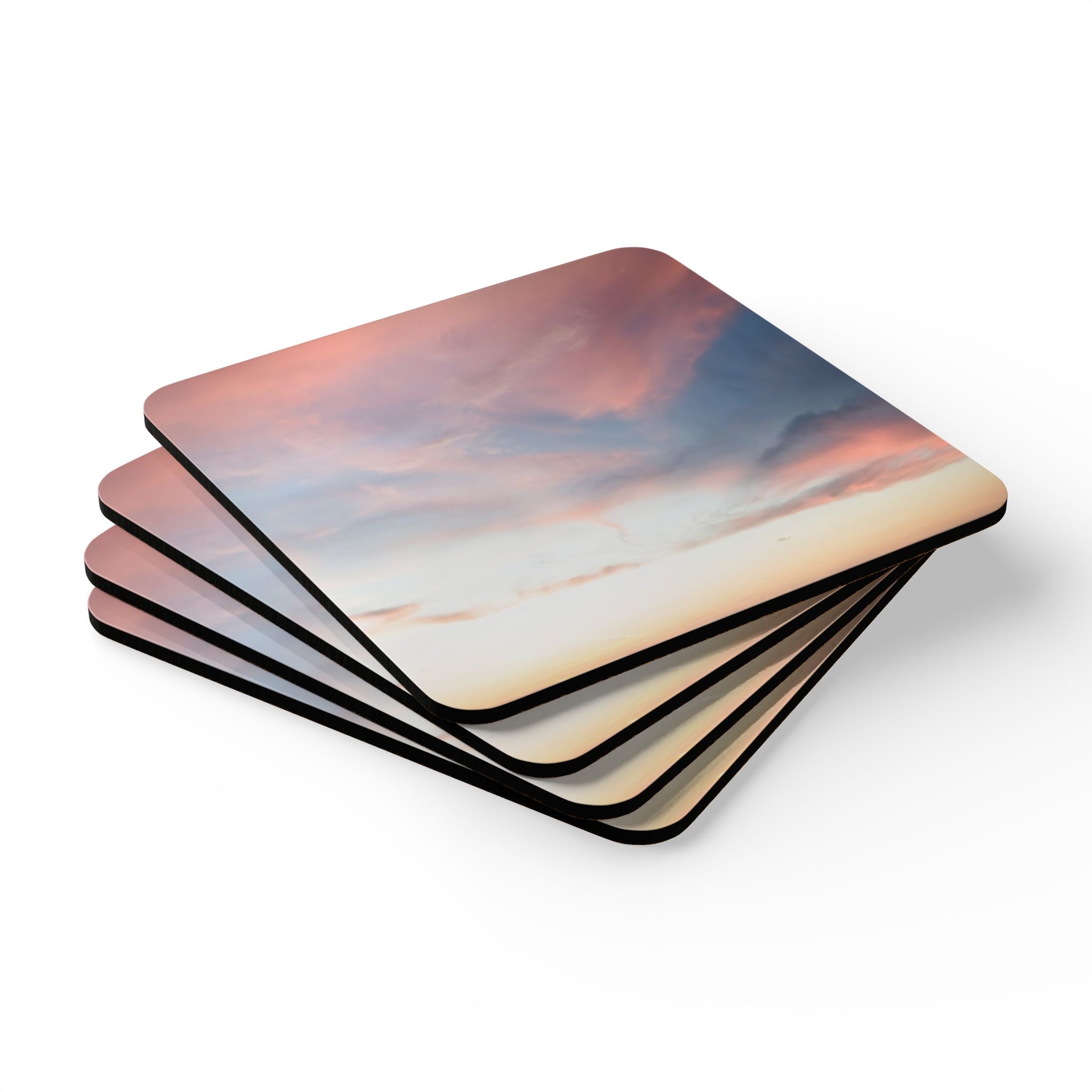 Love Manifestation - Corkwood Coaster Set