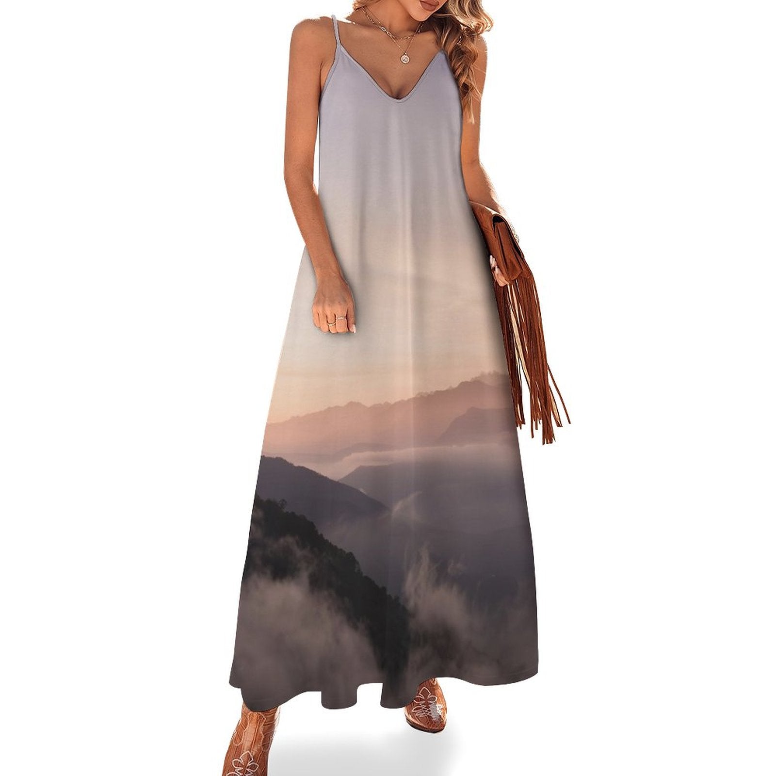 Wisdom Creation . Ankle-length Slip Dress