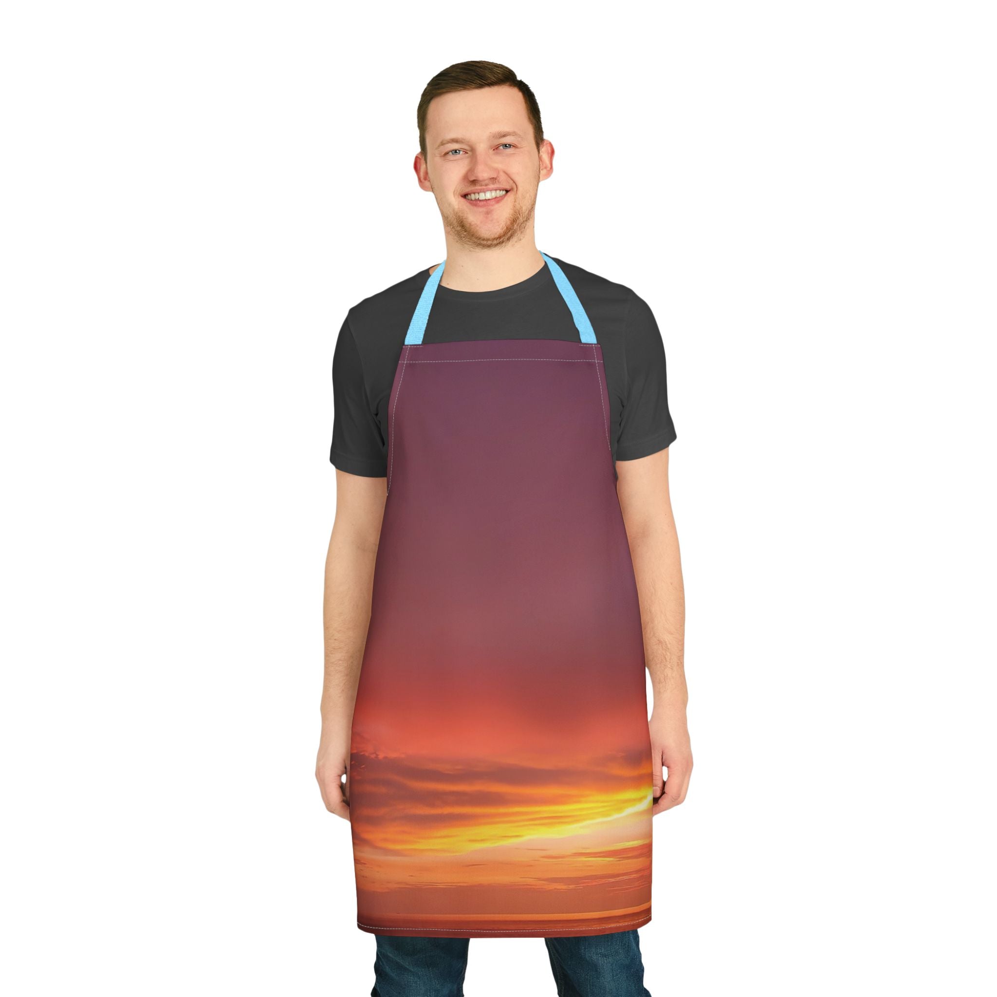 Love Alignment. Sunset Sky Apron with 5-Color Straps
