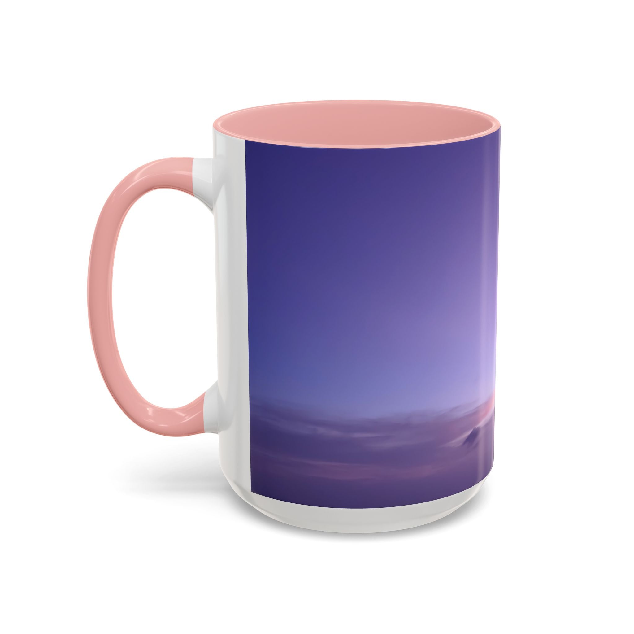 Love Awakening. Sunset Sky Accent Coffee Mug - Perfect for Cozy Mornings and Relaxing Evenings