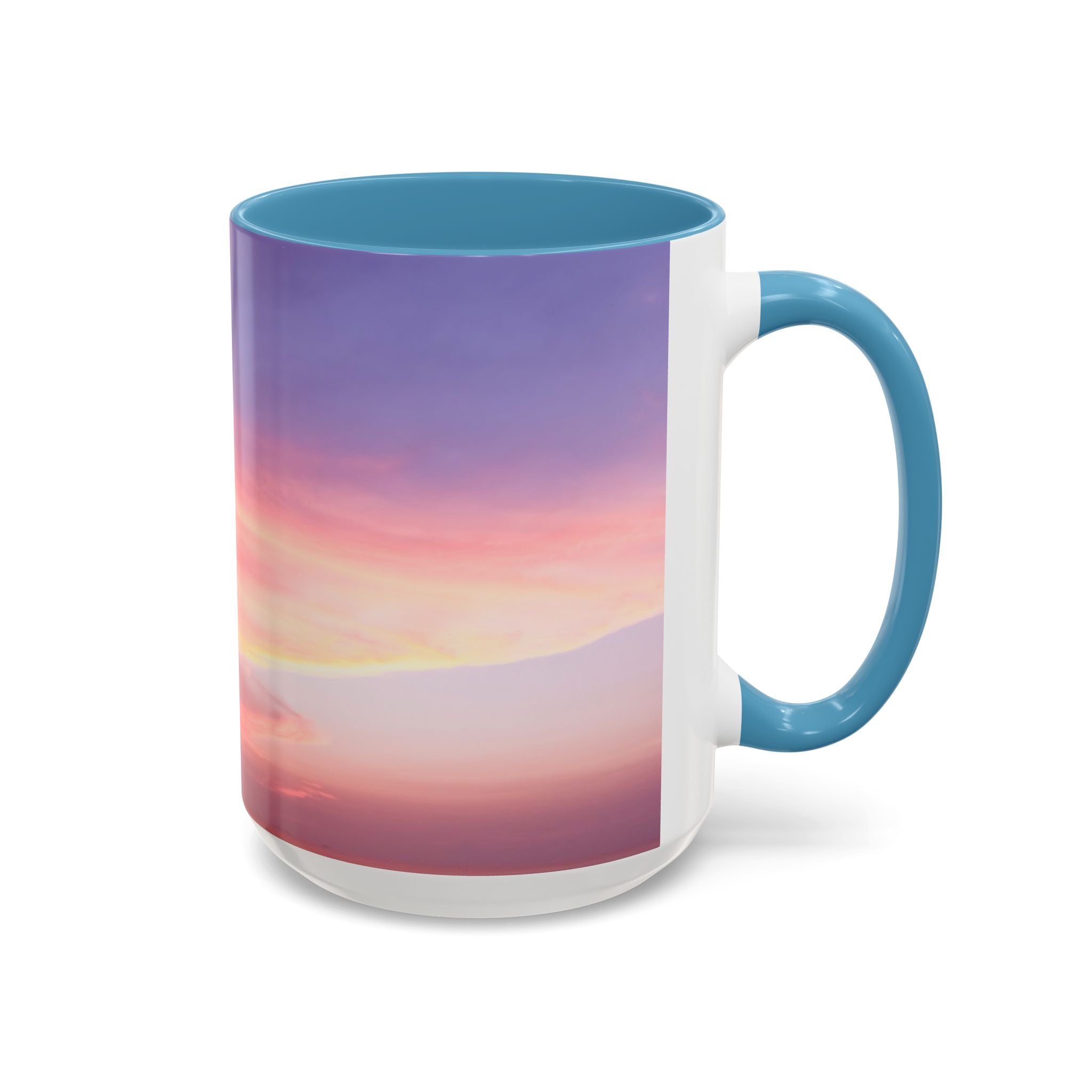 Love Activation . Sunset Sky Accent Coffee Mug - Perfect for Cozy Mornings and Relaxing Evenings