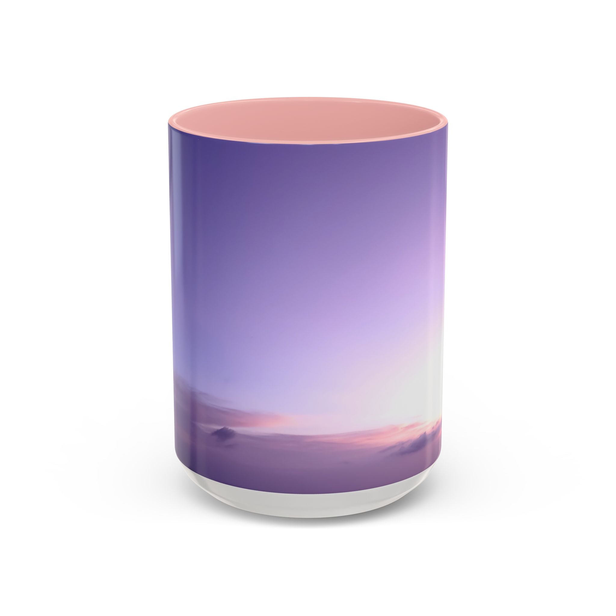Love Awakening. Sunset Sky Accent Coffee Mug - Perfect for Cozy Mornings and Relaxing Evenings