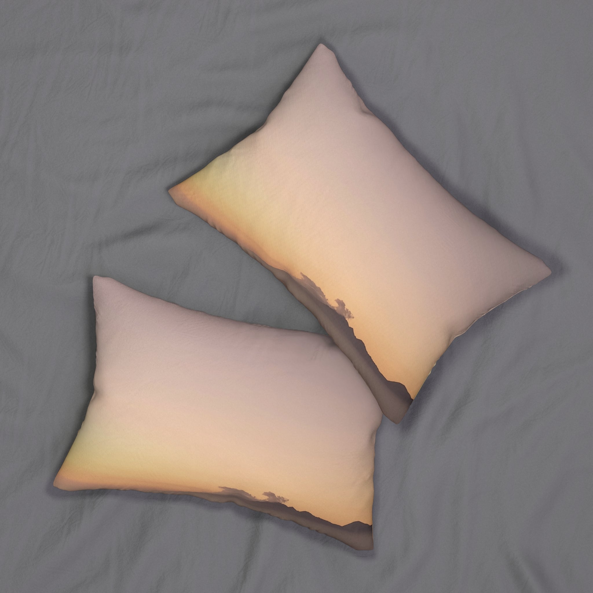 Wisdom Creation - Sunset Serenity Lumbar Pillow - Cozy Home Decor for Relaxation