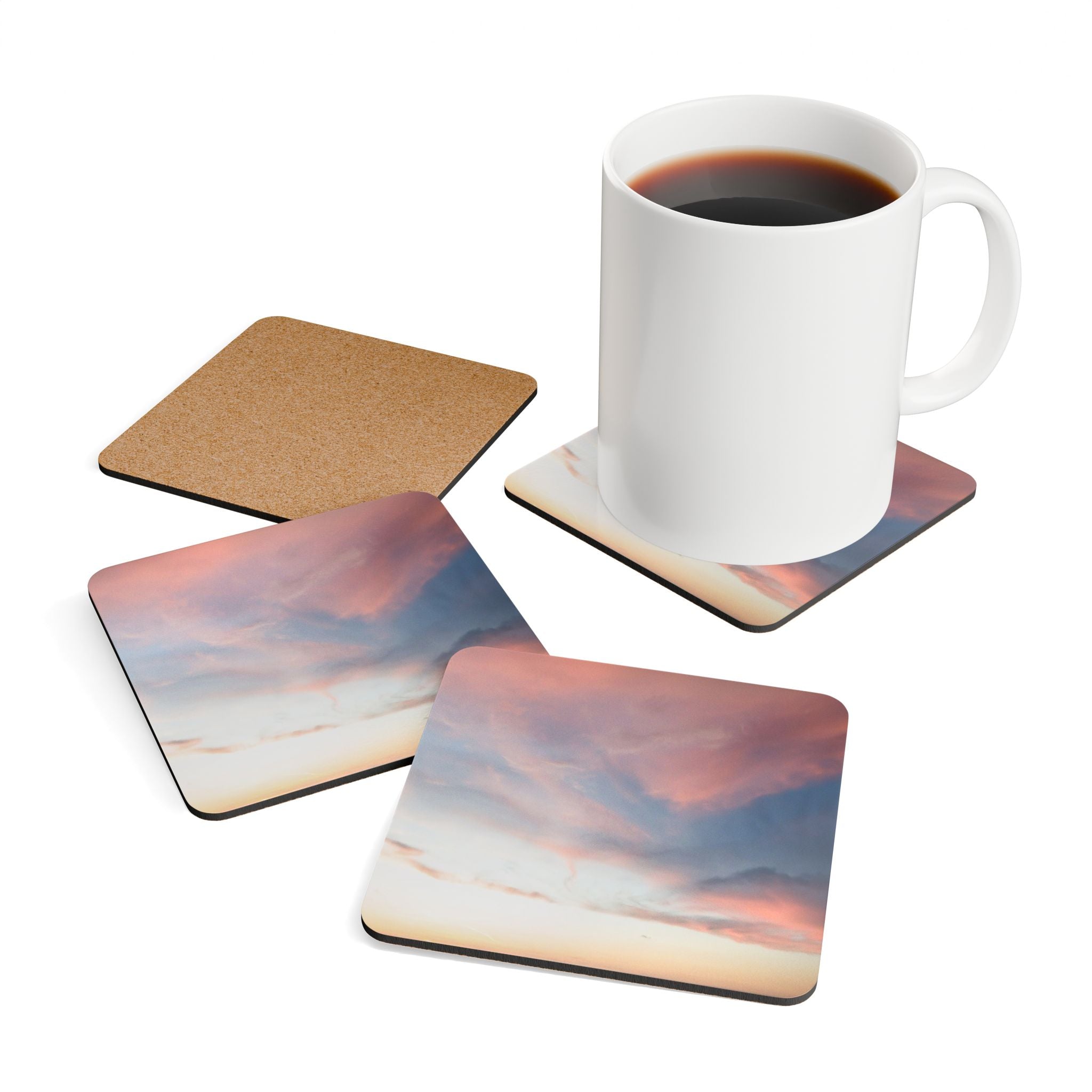 Love Manifestation - Corkwood Coaster Set