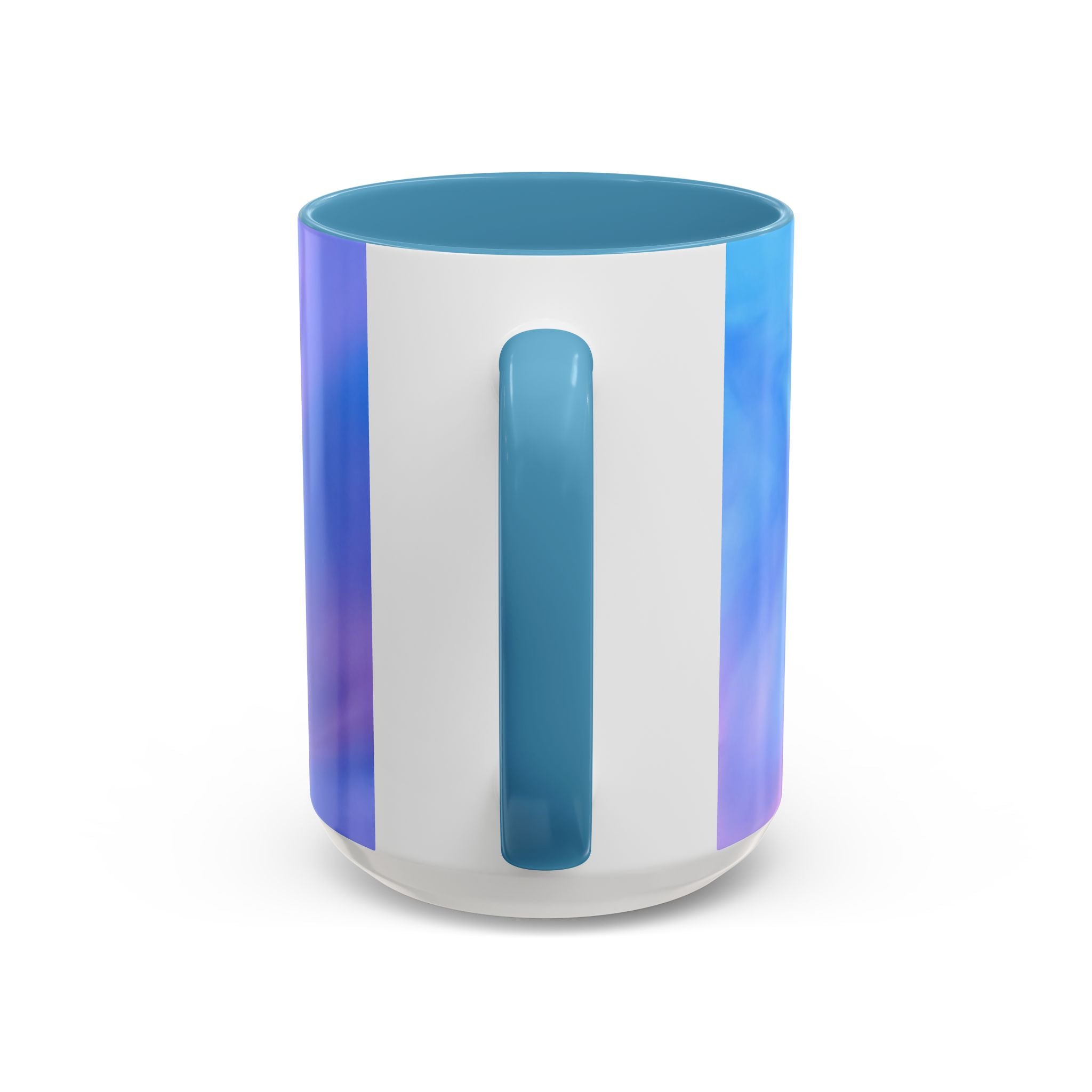 Power Manifestation . Sunset Sky Accent Coffee Mug - Perfect for Cozy Mornings and Relaxing Evenings