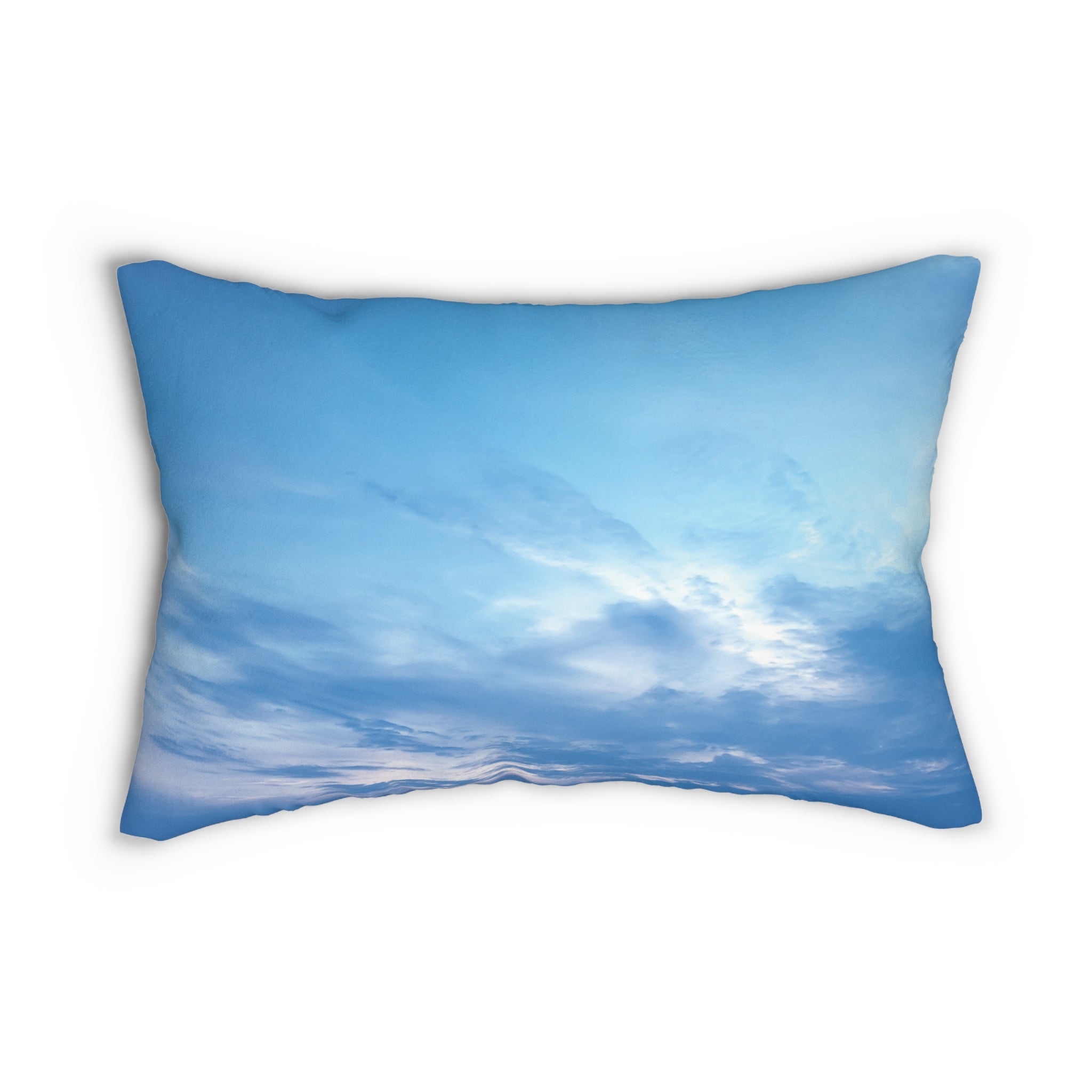 Power Creation - Serene Blue Sky Lumbar Pillow