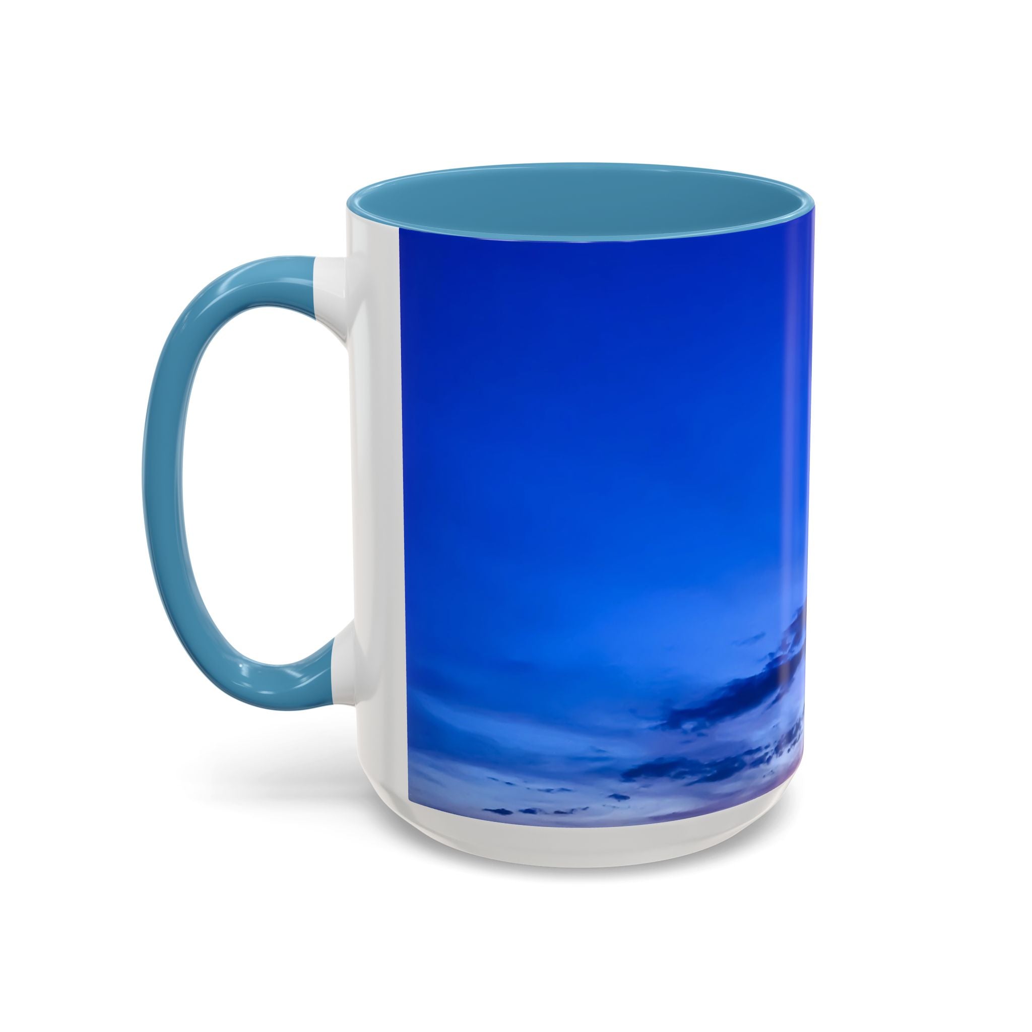 Power Alignment . Sunset Sky Accent Coffee Mug - Perfect for Cozy Mornings and Relaxing Evenings
