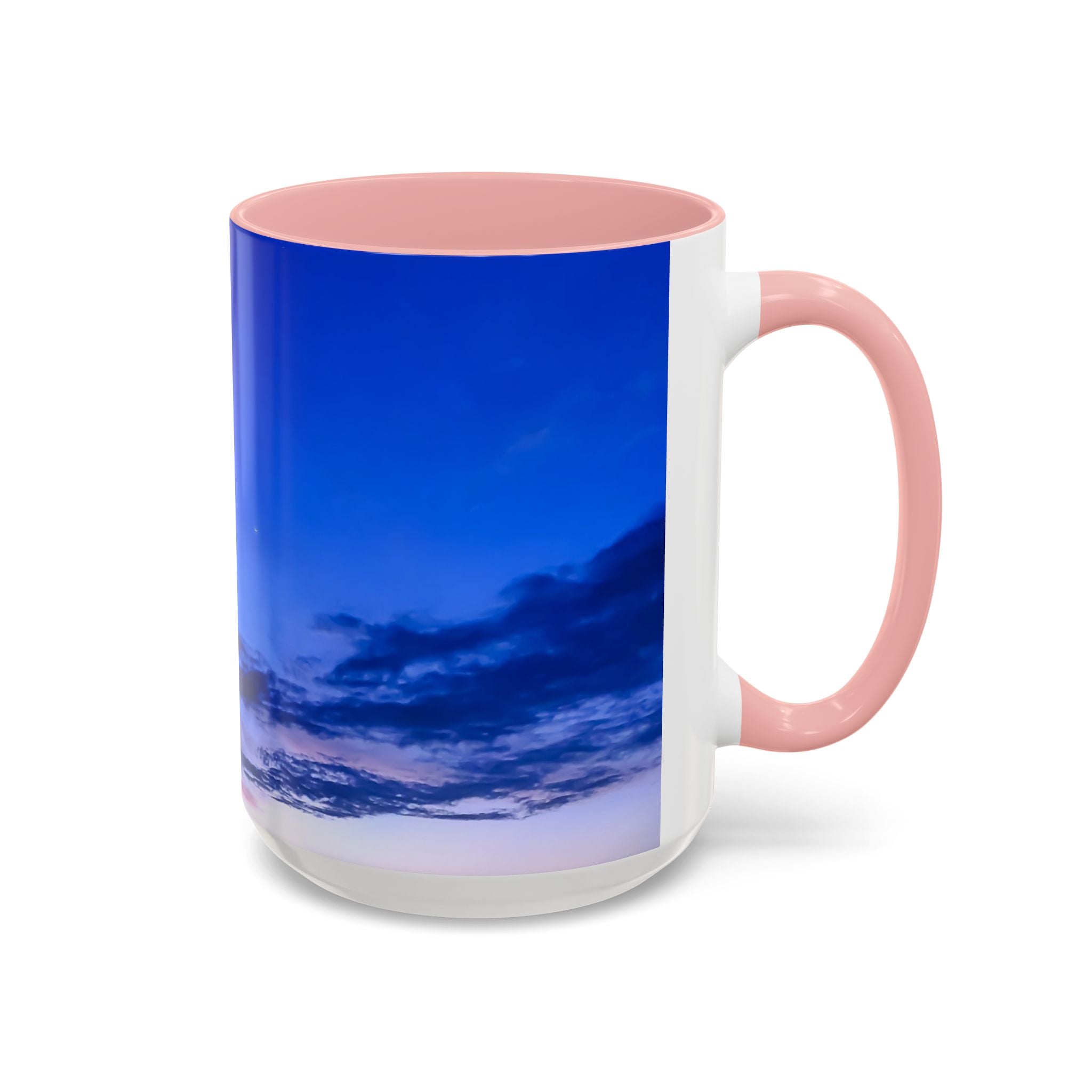 Power Alignment . Sunset Sky Accent Coffee Mug - Perfect for Cozy Mornings and Relaxing Evenings