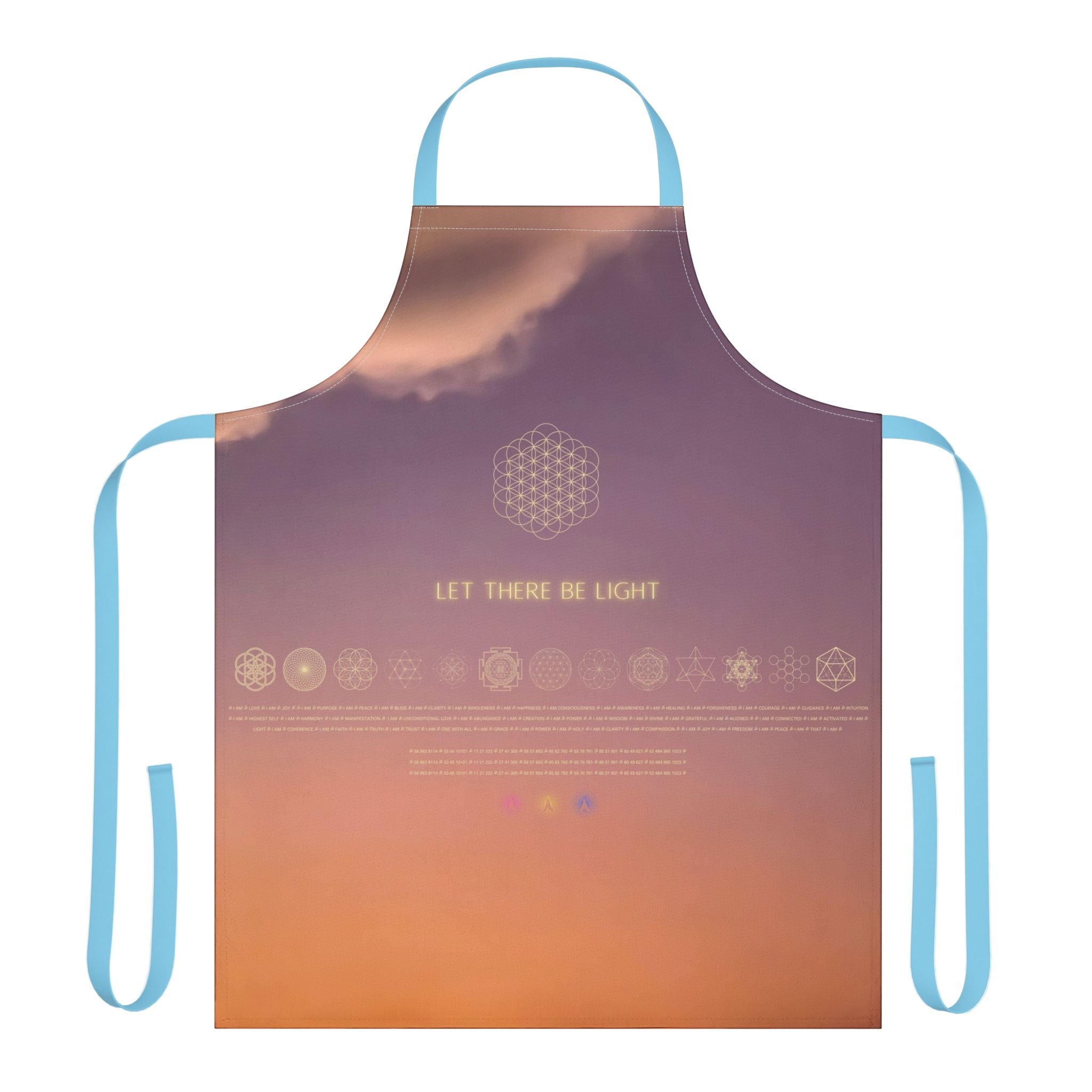 Let There Be Light . Sunset Sky Apron with 5-Color Straps