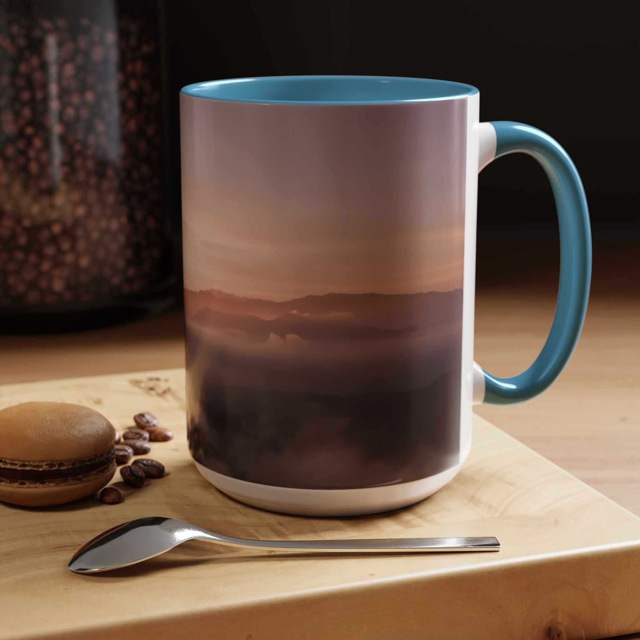 Wisdom Creation . Sunset Sky Accent Coffee Mug - Perfect for Cozy Mornings and Relaxing Evenings