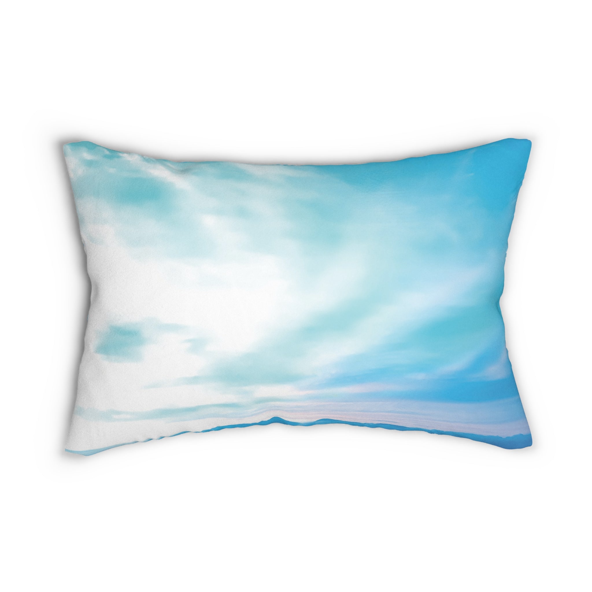 Power Embodiment - Serene Blue Sky Lumbar Pillow