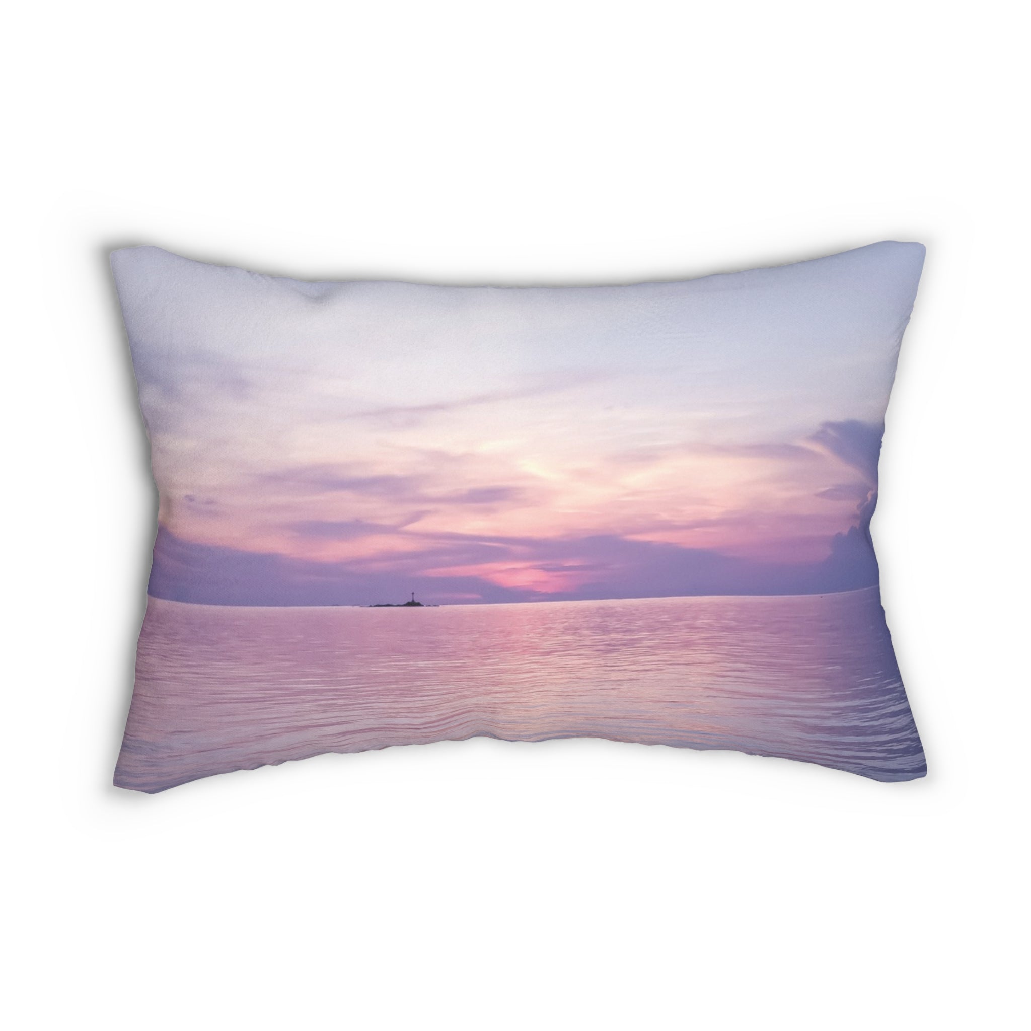 Power Connection - Serene Blue Sky Lumbar Pillow
