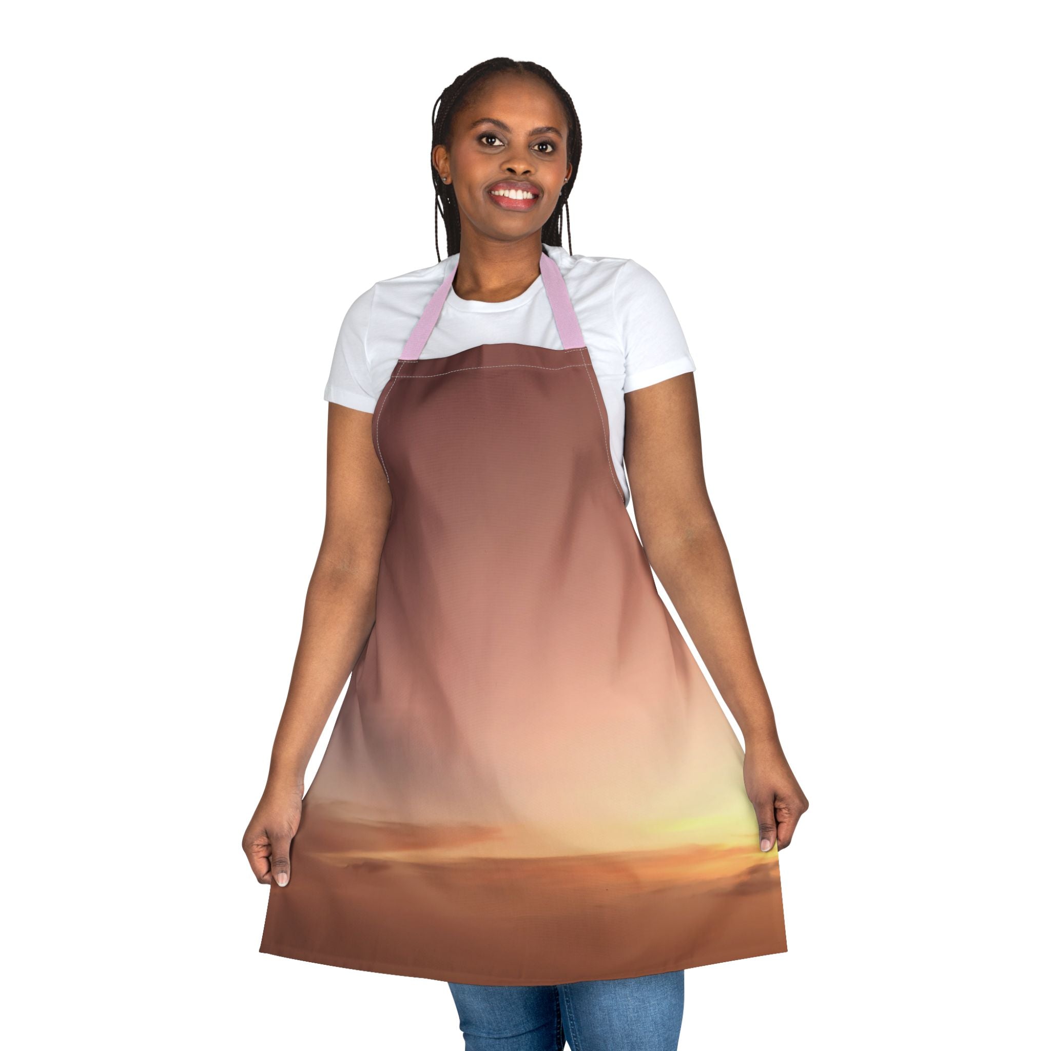 Wisdom Awakening . Sunset Sky Apron with 5-Color Straps