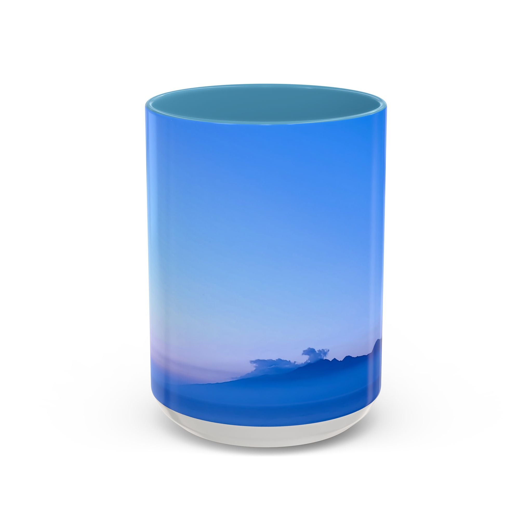 Power Activation . Sunset Sky Accent Coffee Mug - Perfect for Cozy Mornings and Relaxing Evenings