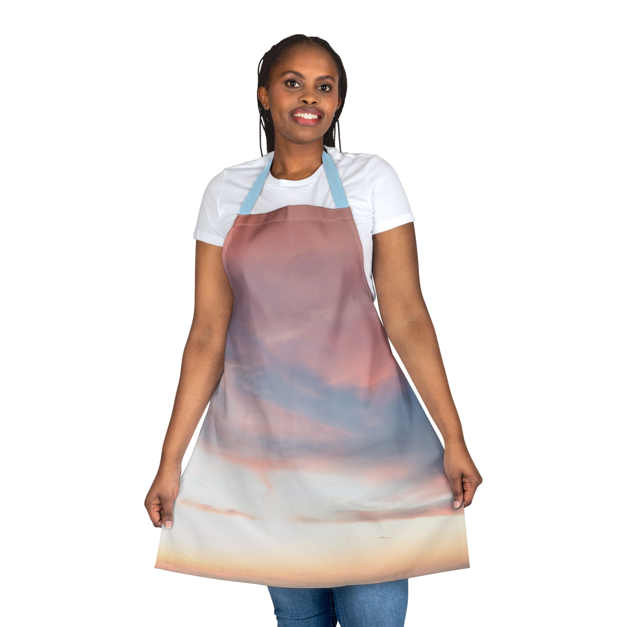 Love Manifestation . Sunset Sky Apron with 5-Color Straps
