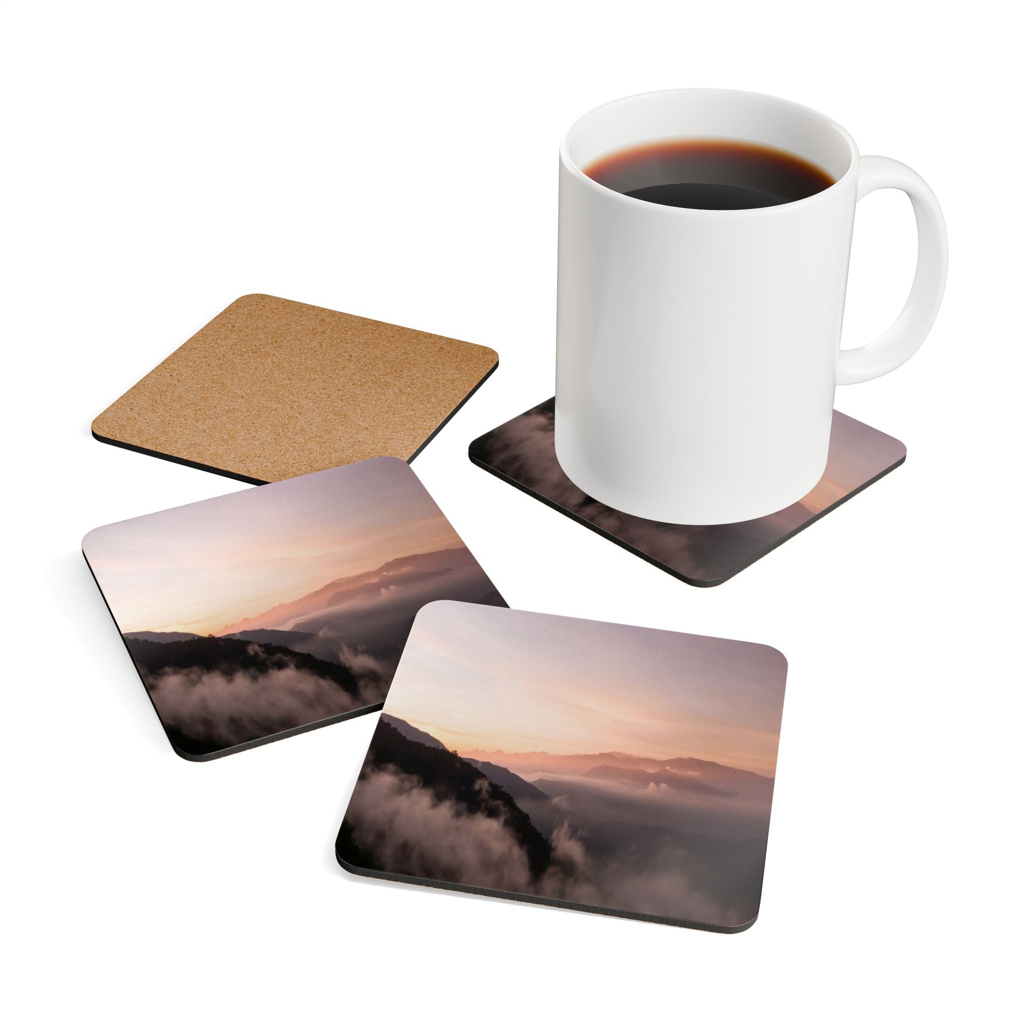 Wisdom Creation - Corkwood Coaster Set