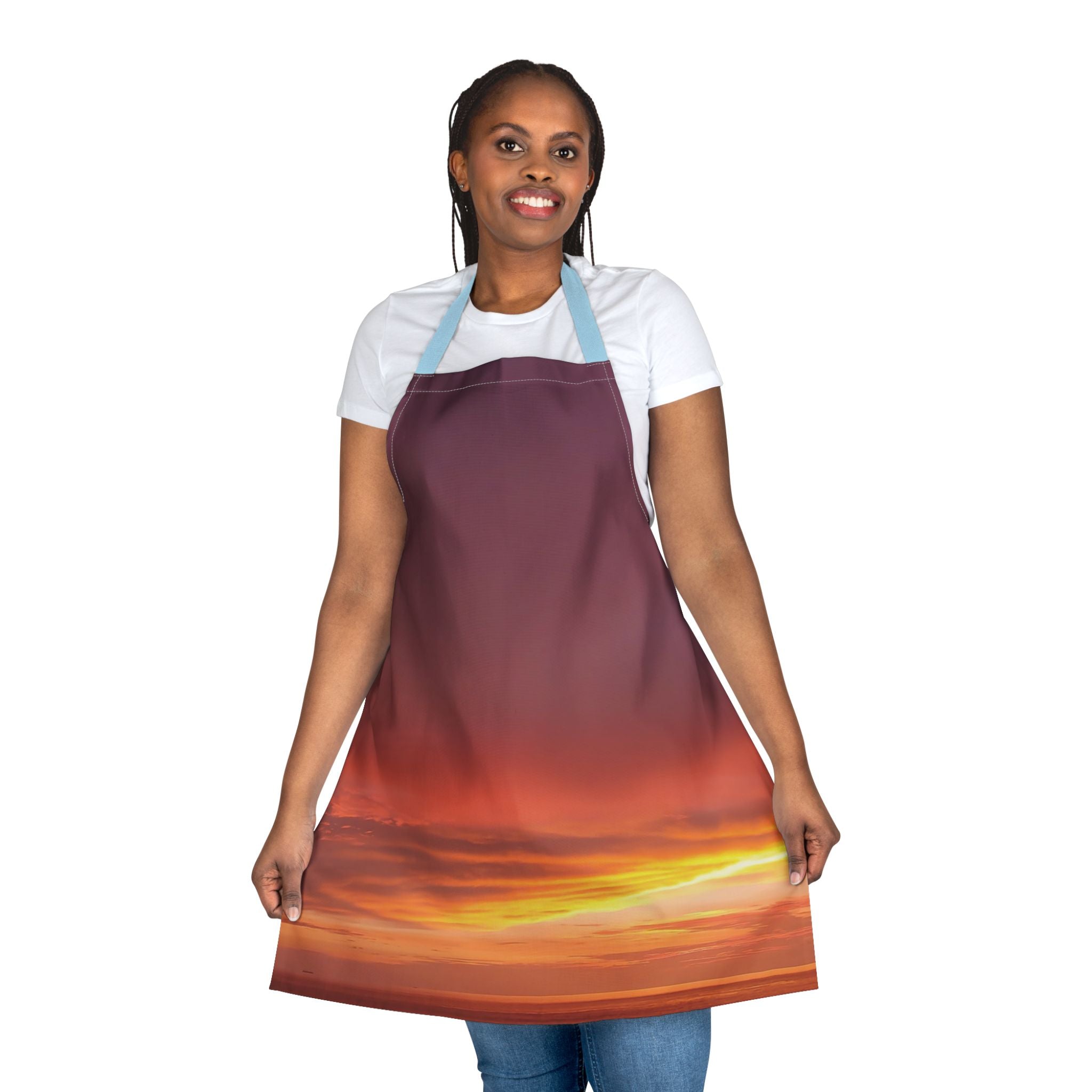 Love Alignment. Sunset Sky Apron with 5-Color Straps