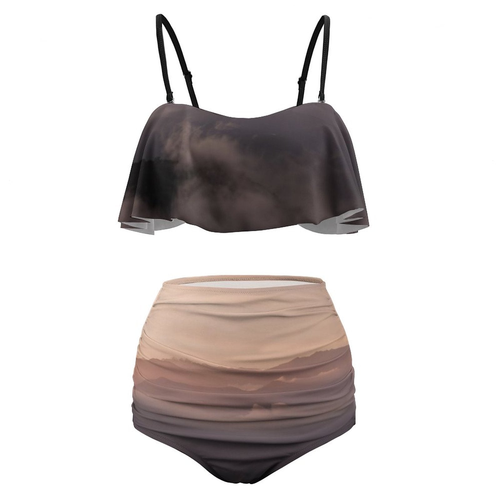 Wisdom Creation . 2-Piece Ruffle Tankini Swimsuit