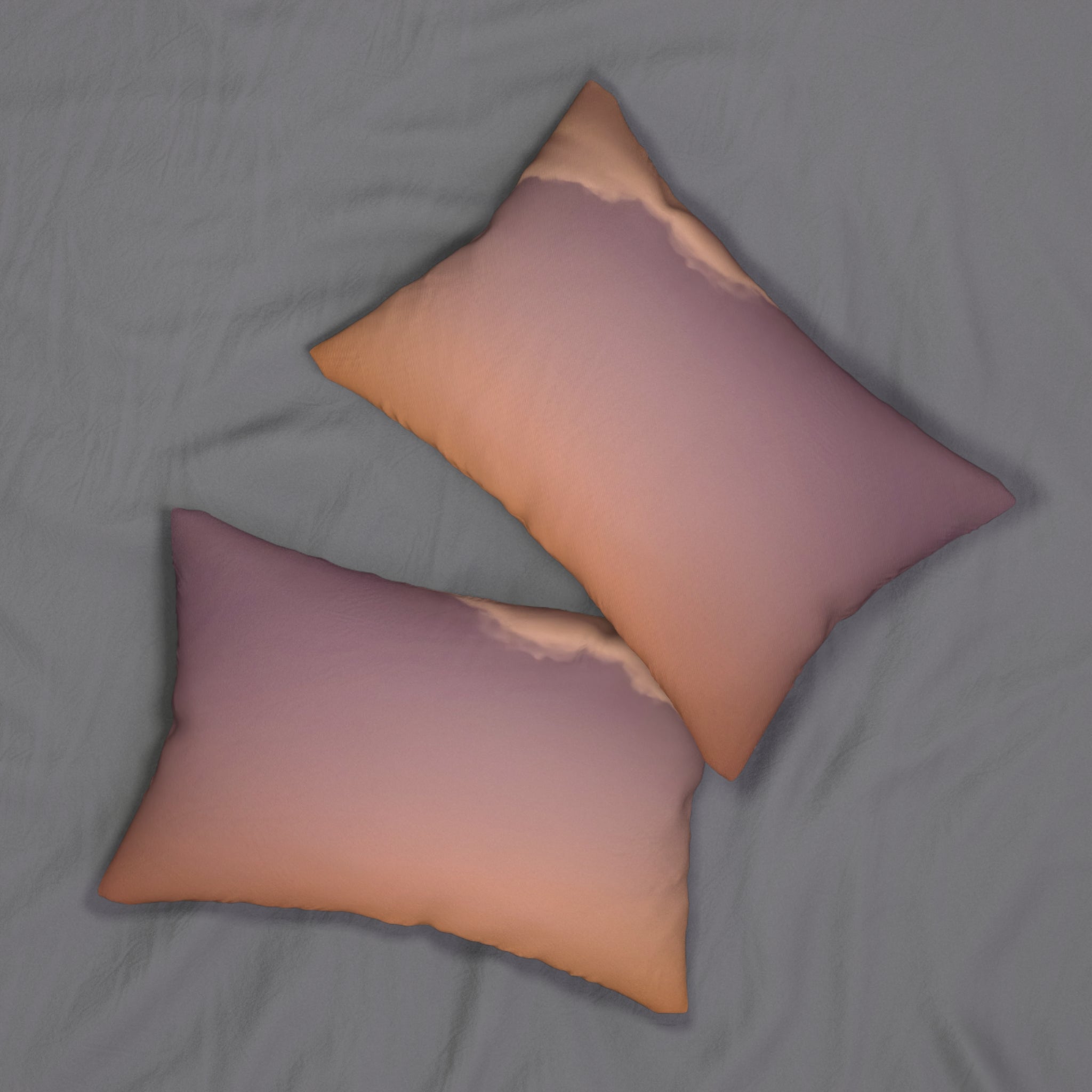 Wisdom Connection - Sunset Serenity Lumbar Pillow - Cozy Home Decor for Relaxation