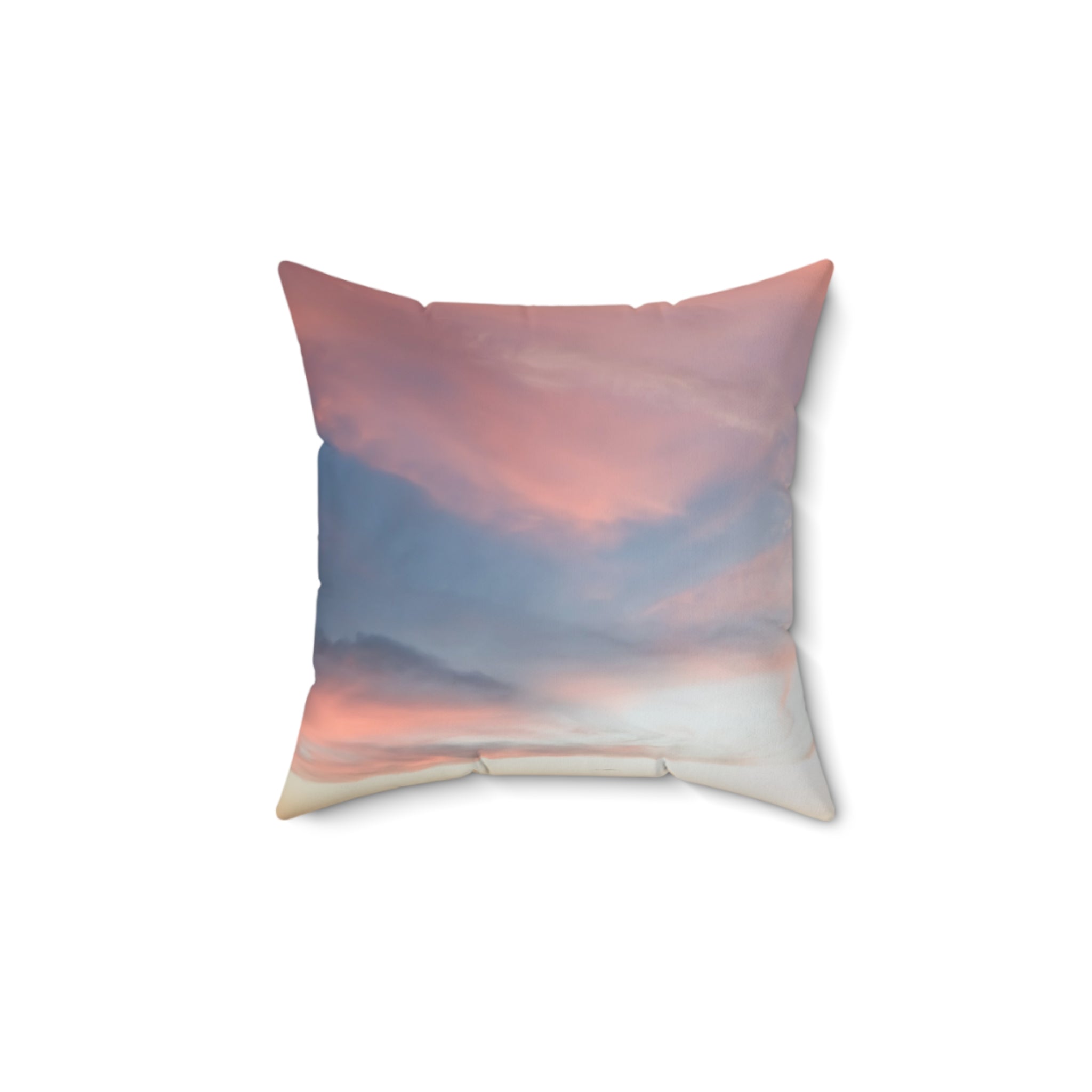 Love Manifestation . Pastel Sky Throw Pillow, Cozy Decorative Cushion for Living Room, Boho Home Decor, Gift for Housewarming, Beach House Accent