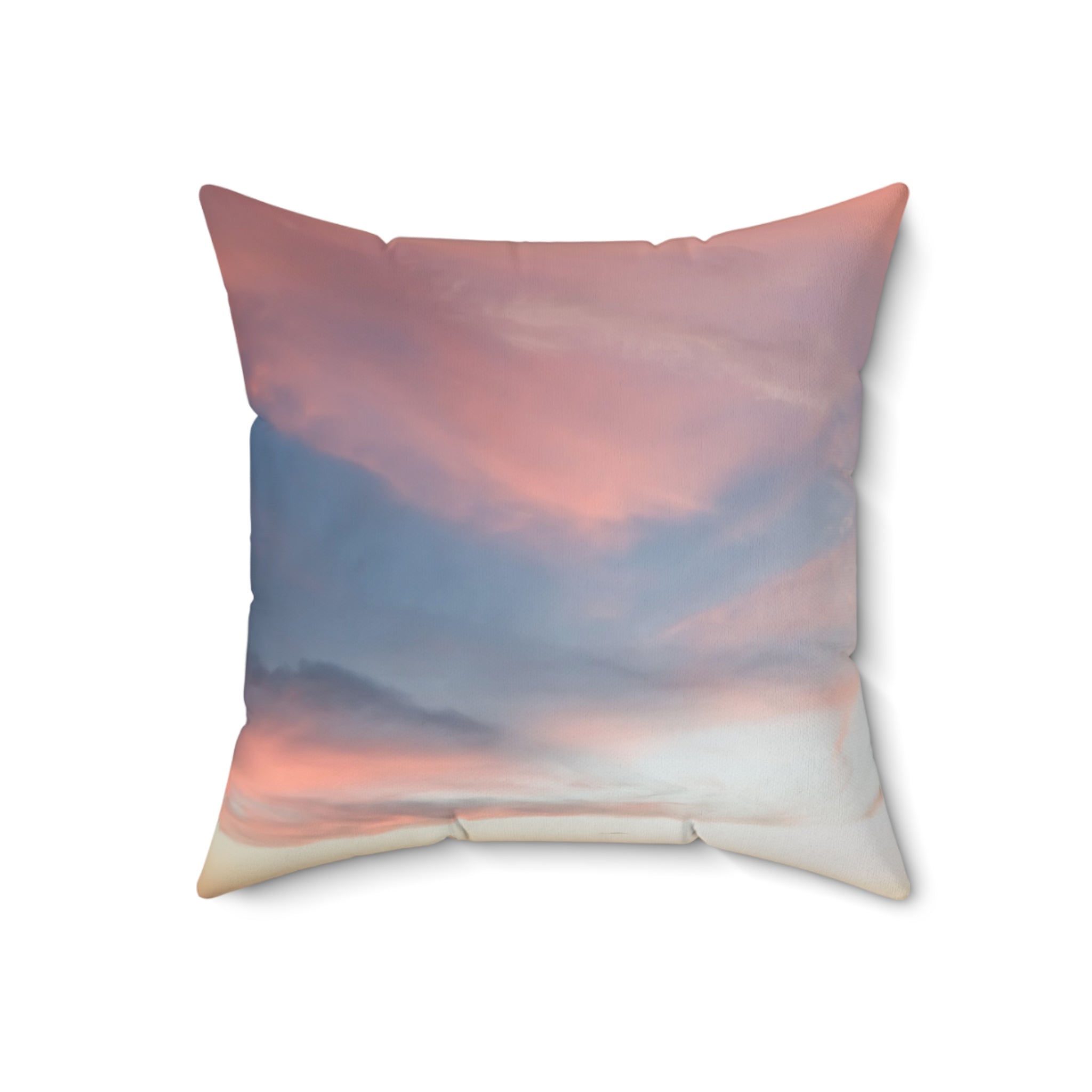 Love Manifestation . Pastel Sky Throw Pillow, Cozy Decorative Cushion for Living Room, Boho Home Decor, Gift for Housewarming, Beach House Accent