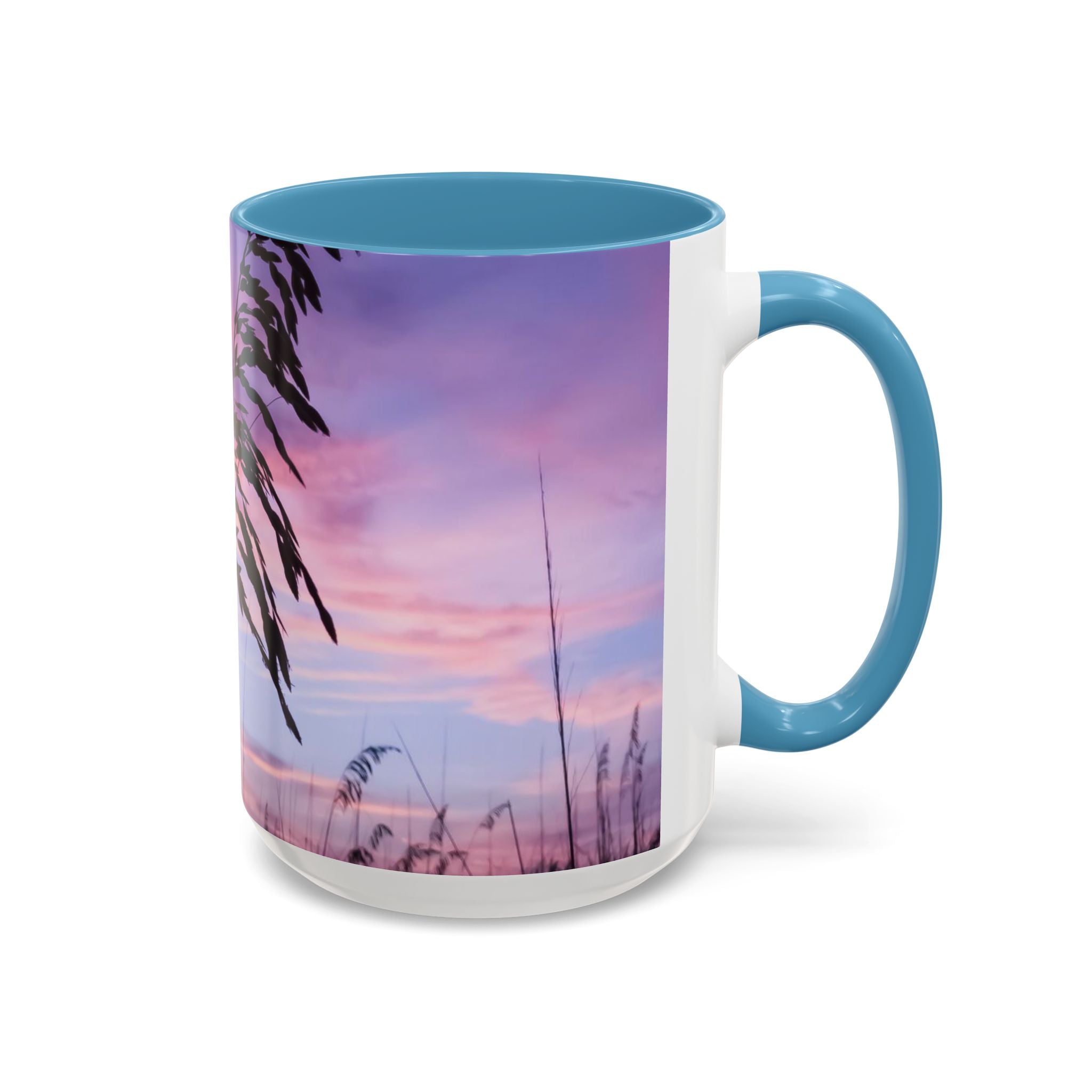 Love Creation . Sunset Sky Accent Coffee Mug - Perfect for Cozy Mornings and Relaxing Evenings