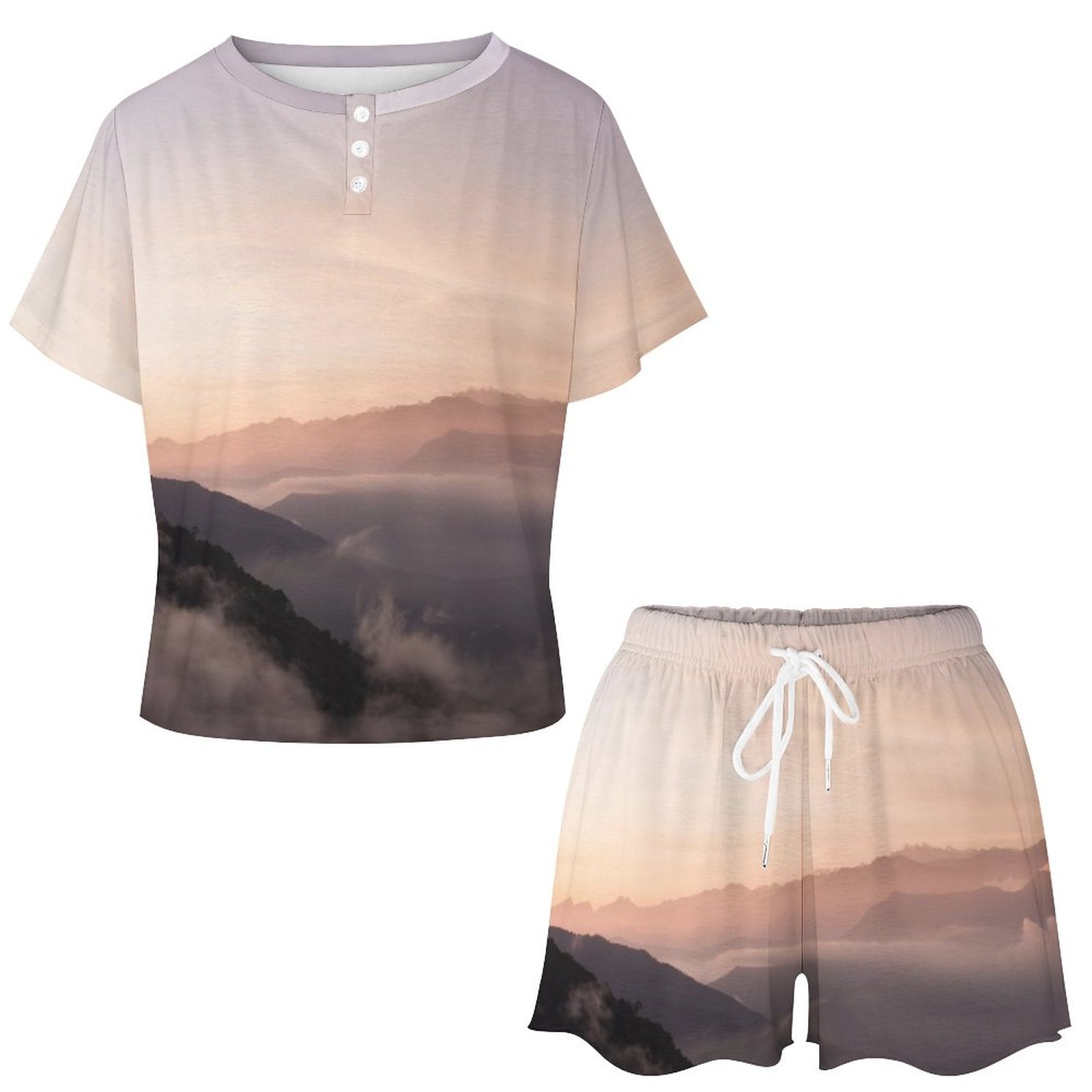 Short Sleeve Loungewear Set UTZ (All-Over Printing)