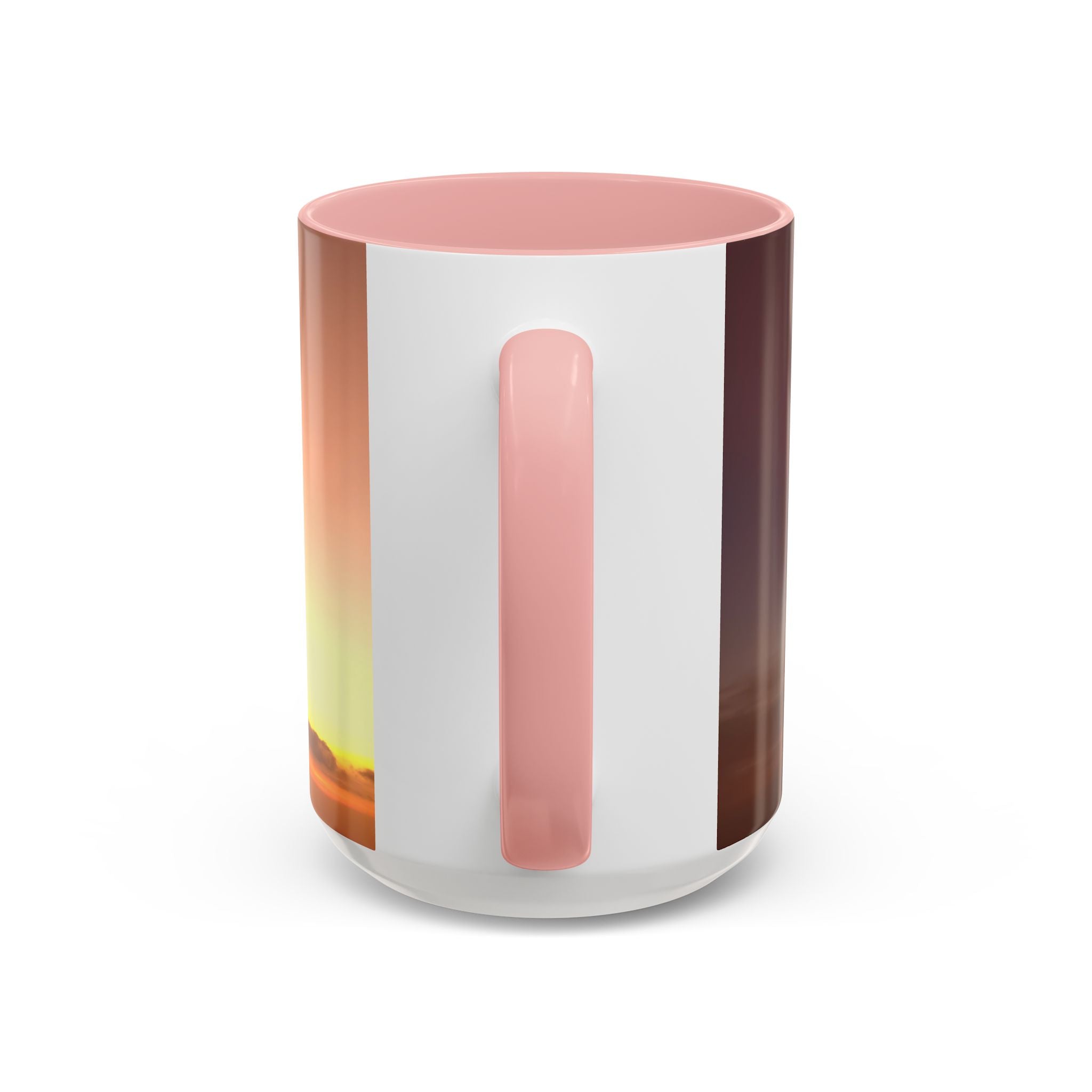 Wisdom Awakening . Sunset Sky Accent Coffee Mug - Perfect for Cozy Mornings and Relaxing Evenings