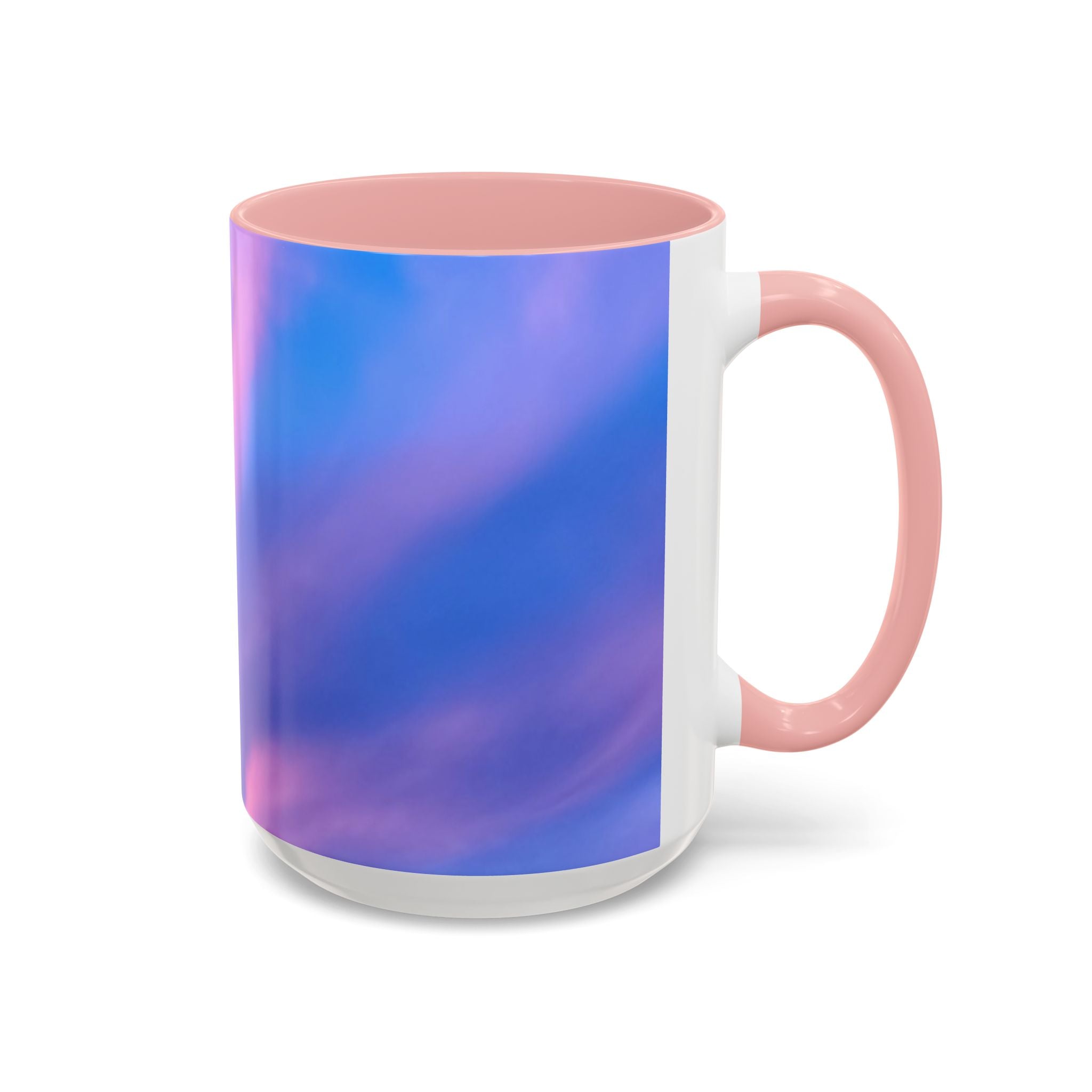 Power Manifestation . Sunset Sky Accent Coffee Mug - Perfect for Cozy Mornings and Relaxing Evenings