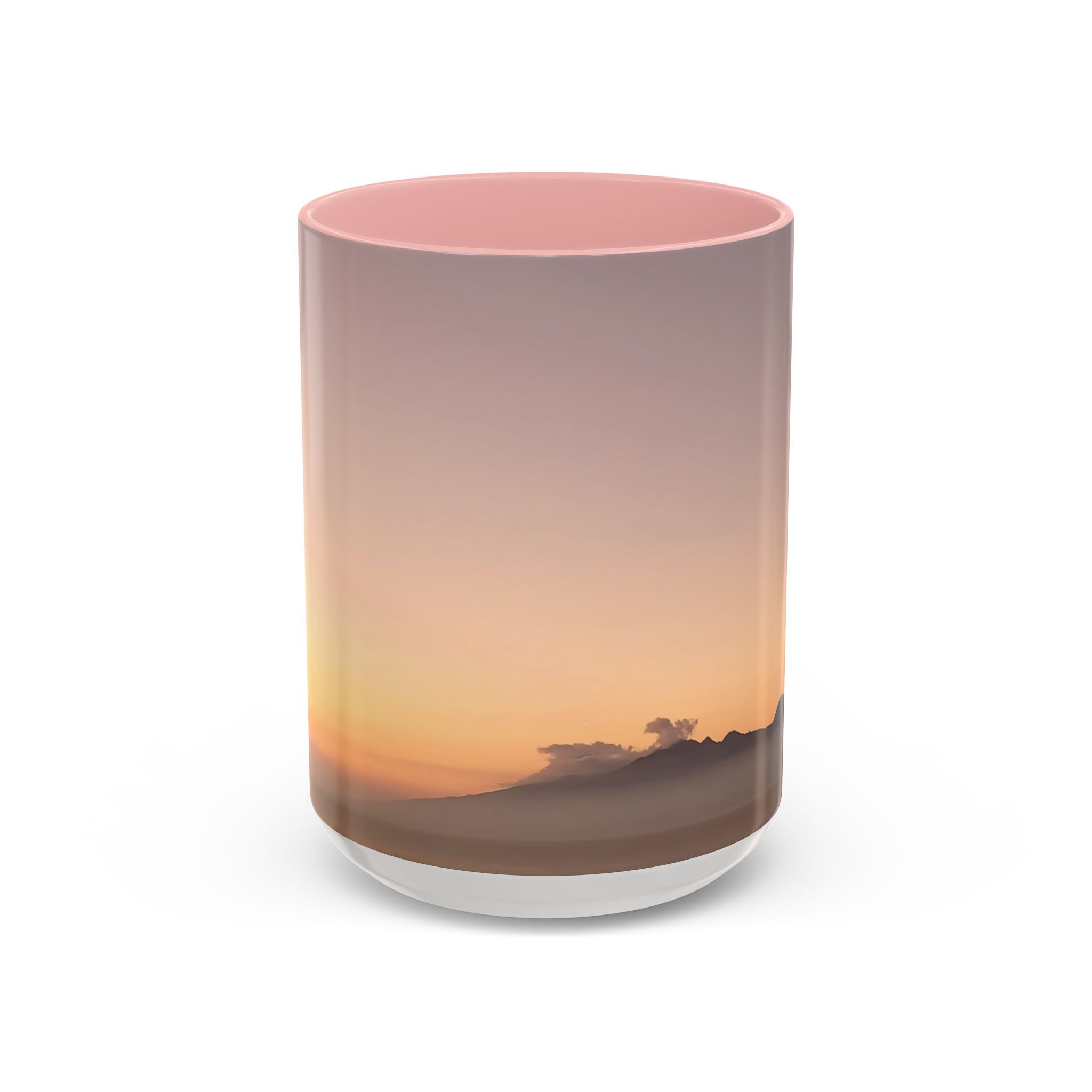 Wisdom Activation . Sunset Sky Accent Coffee Mug - Perfect for Cozy Mornings and Relaxing Evenings