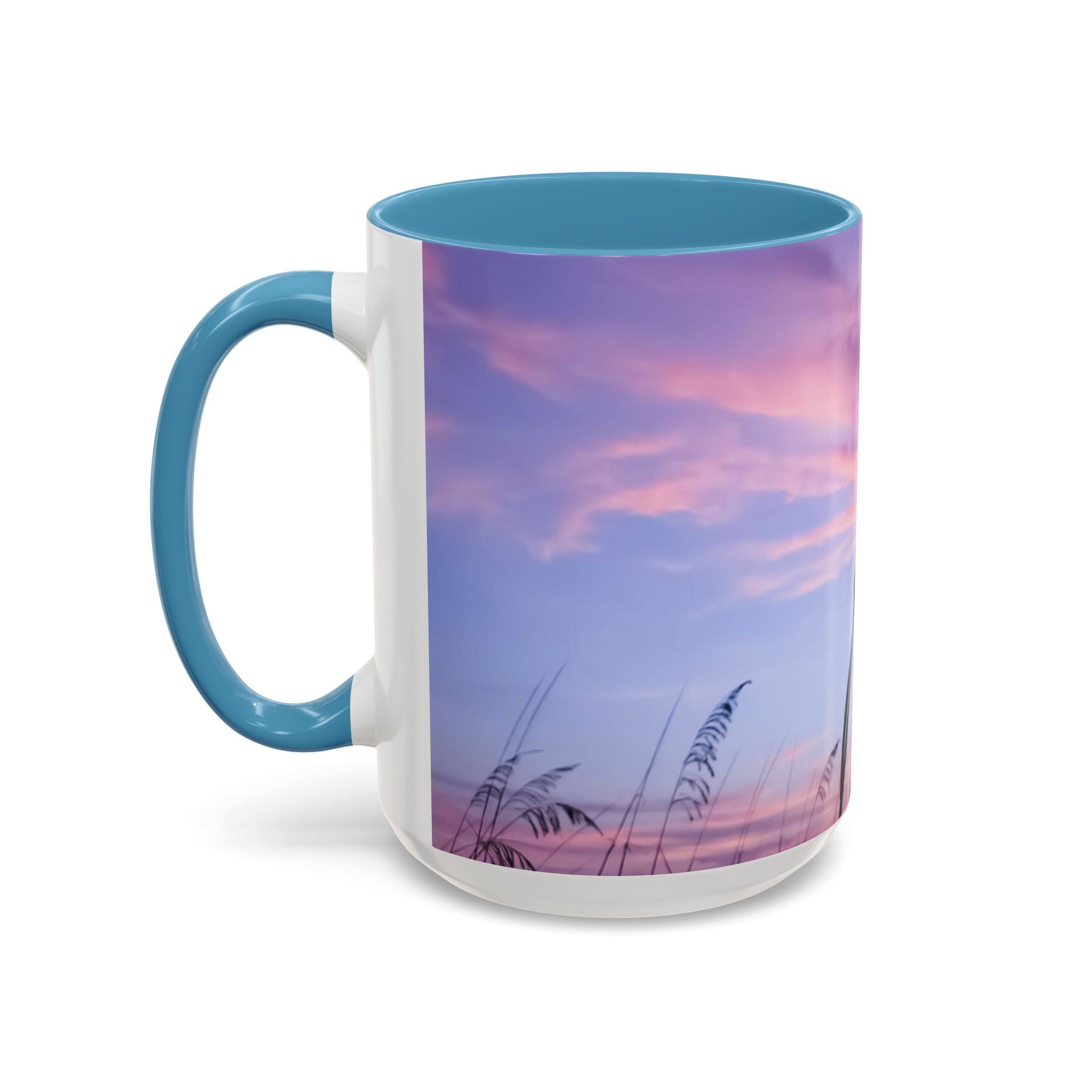 Love Creation . Sunset Sky Accent Coffee Mug - Perfect for Cozy Mornings and Relaxing Evenings