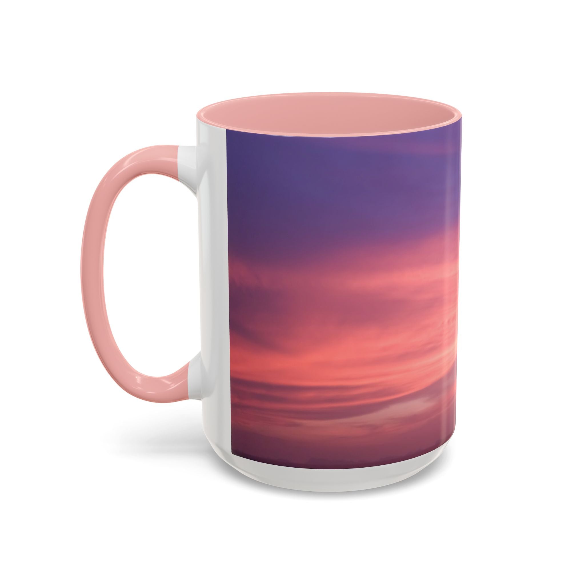 Love Activation . Sunset Sky Accent Coffee Mug - Perfect for Cozy Mornings and Relaxing Evenings